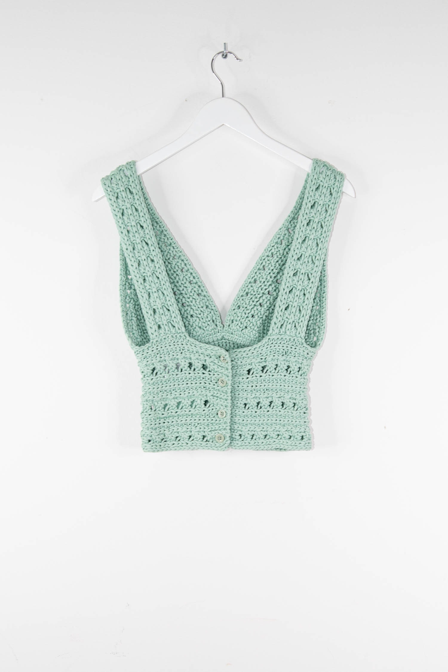 Ermanno Scervino Häkeltop in Mint
