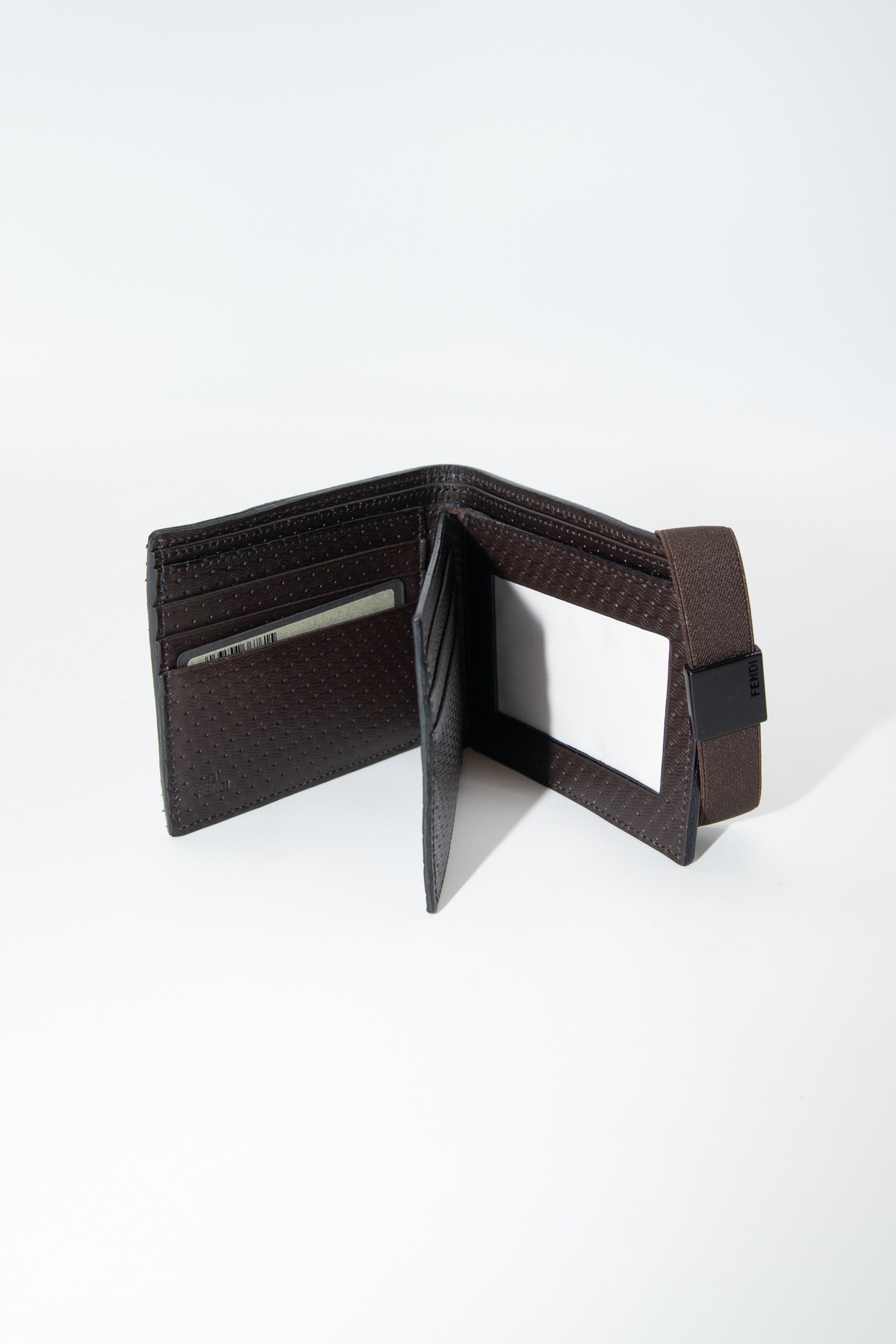 Fendi Geldbörse in Dunkelbraun und Schwarz