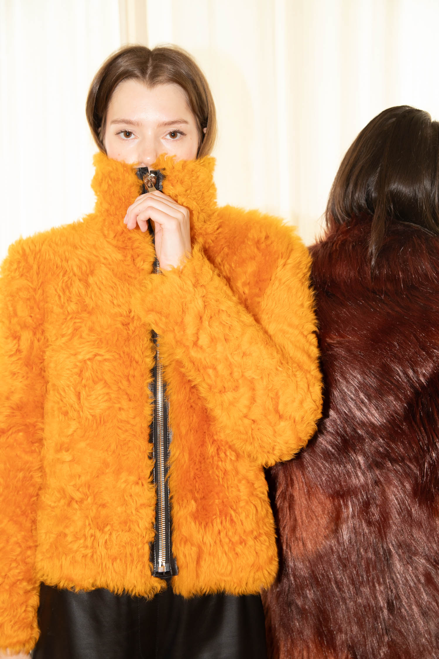 16Arlington Felljacke in Orange