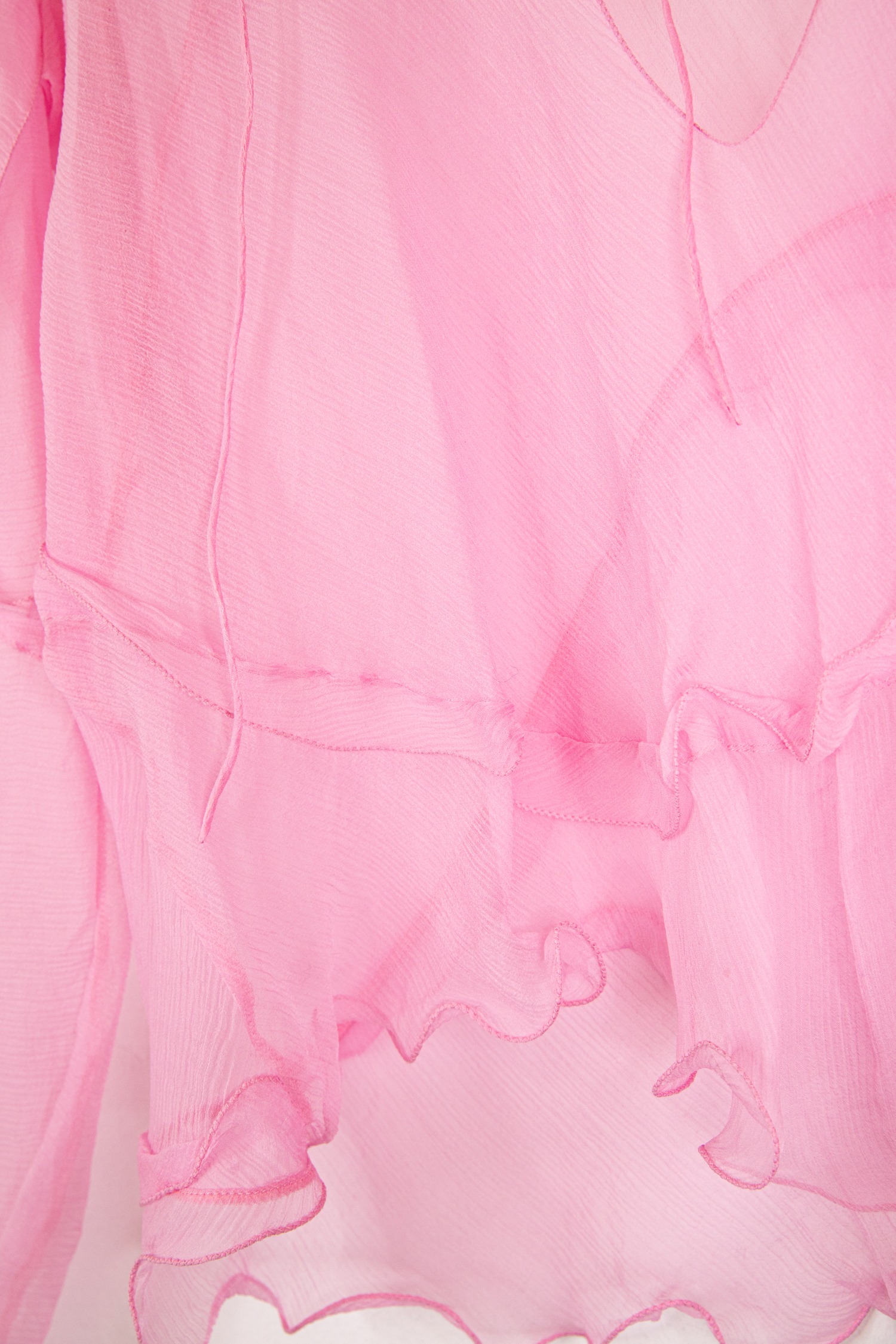 Fendi Bluse mit Volants in Rosa