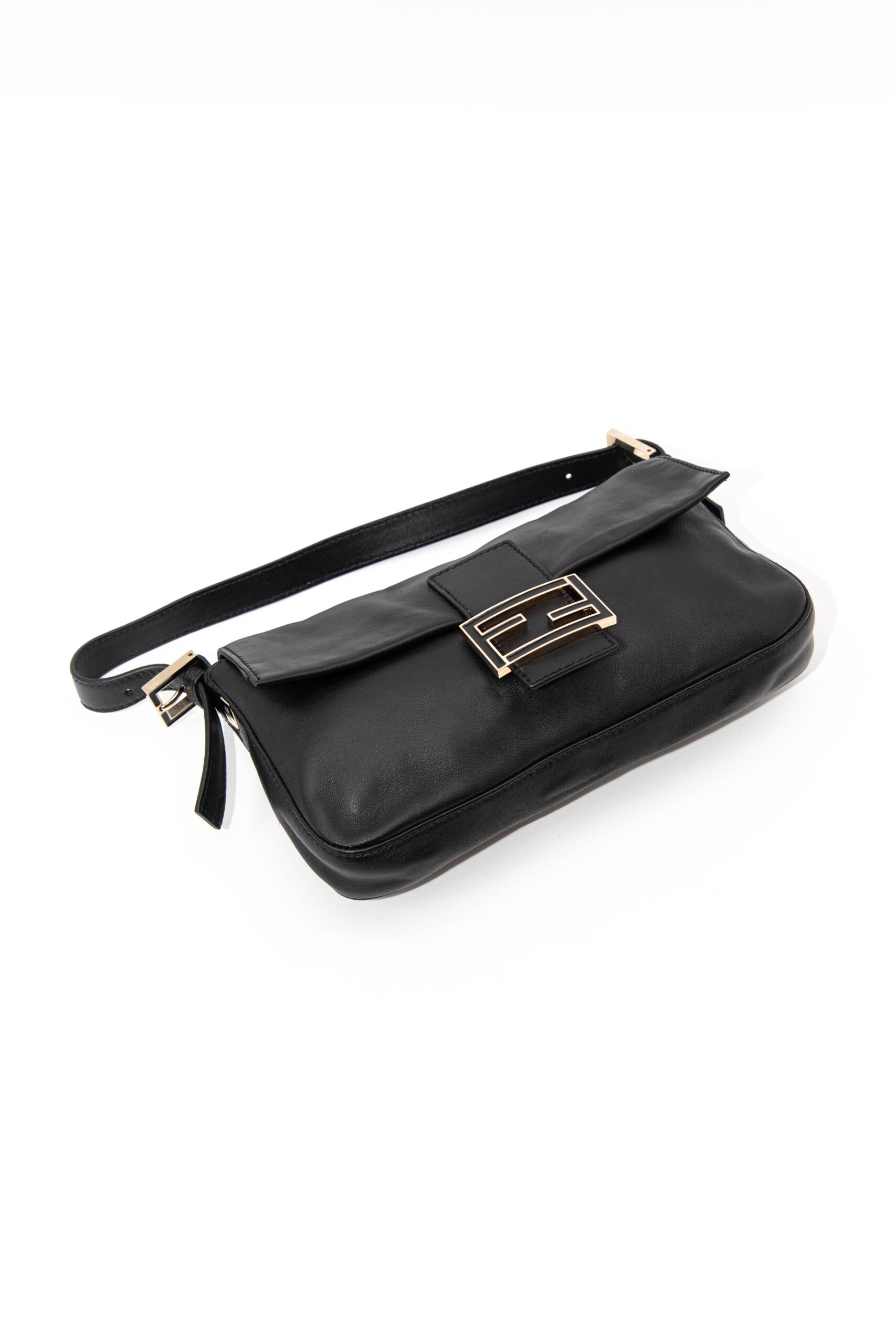 Fendi "Baguette" Schultertasche in Schwarz