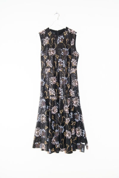Giambattista Valli "Dandelion" Maxikleid mit Pailletten und Blumenmuster