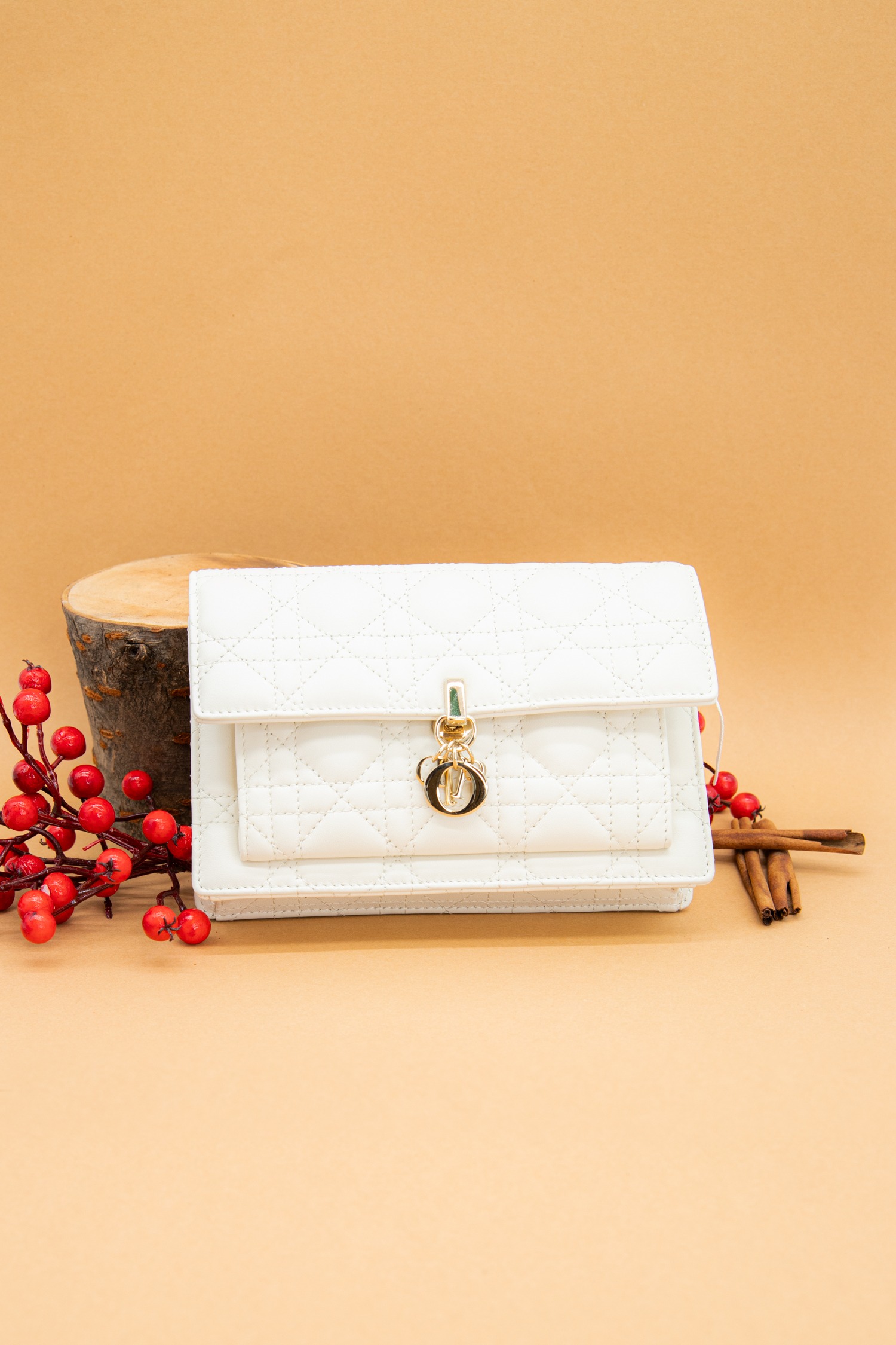 Dior "My Dior Daily Pouch" Handtasche in Ecru