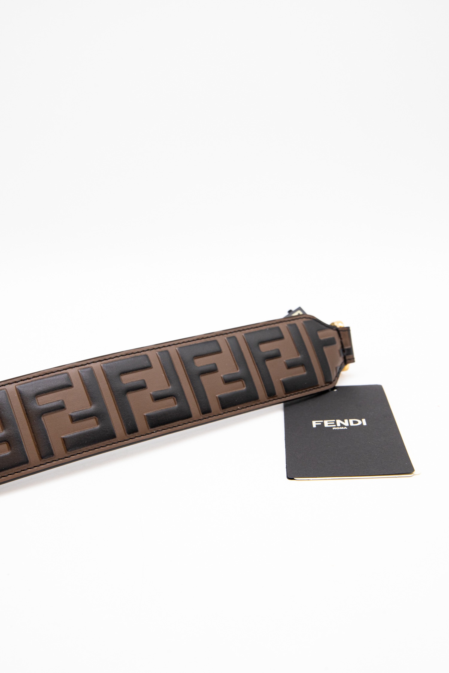 Fendi "Mini Strap You" Schultergurt in Braun