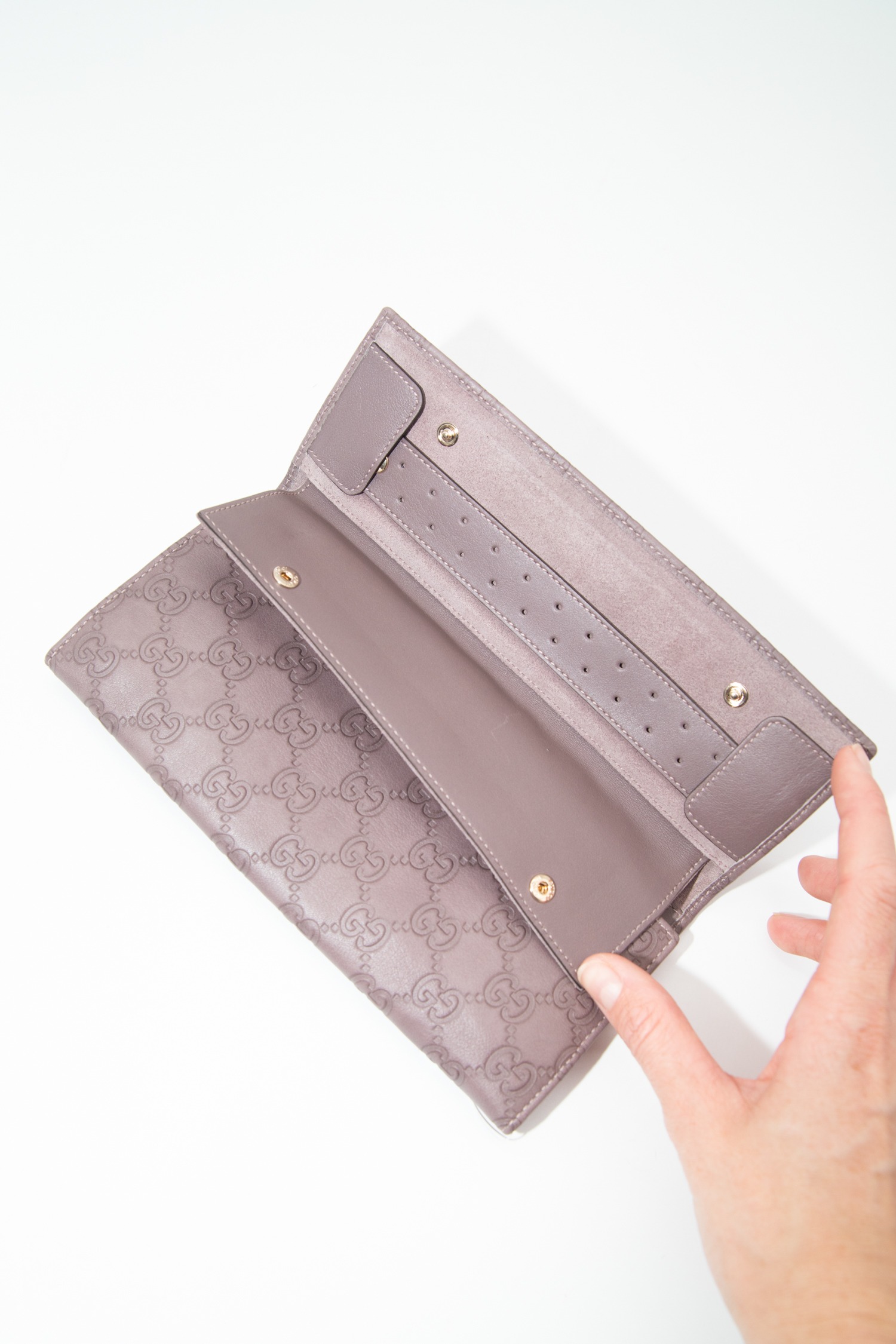 Gucci "GG Marmont" Schmucketui in Schlamm