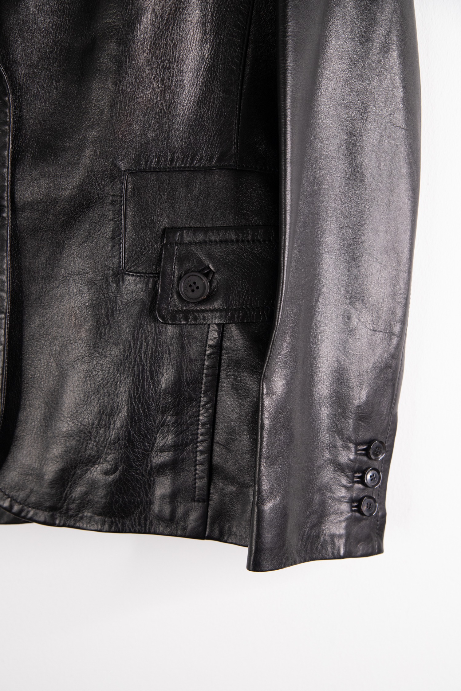 Gucci Lederblazer in Schwarz