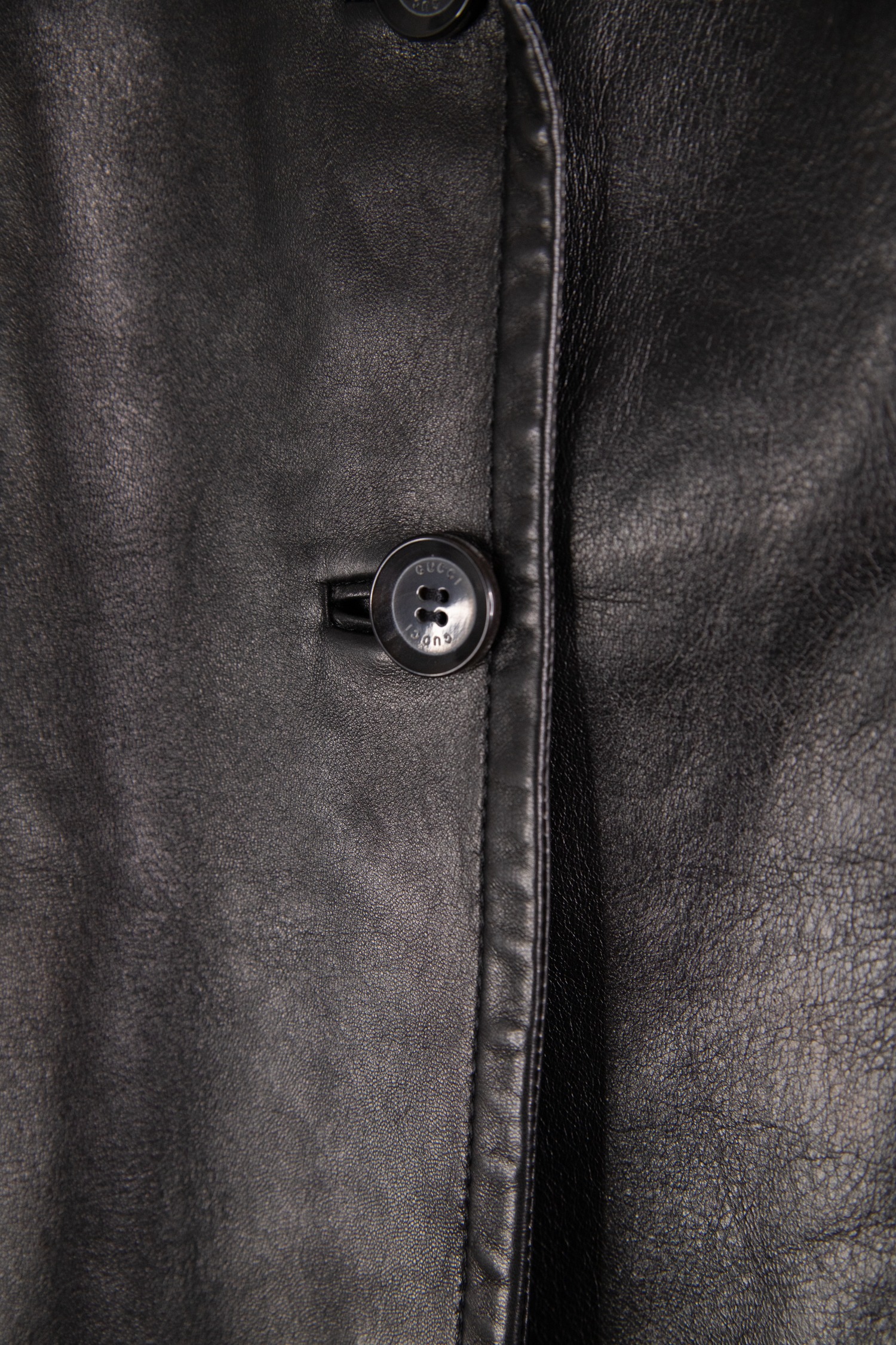 Gucci Lederblazer in Schwarz