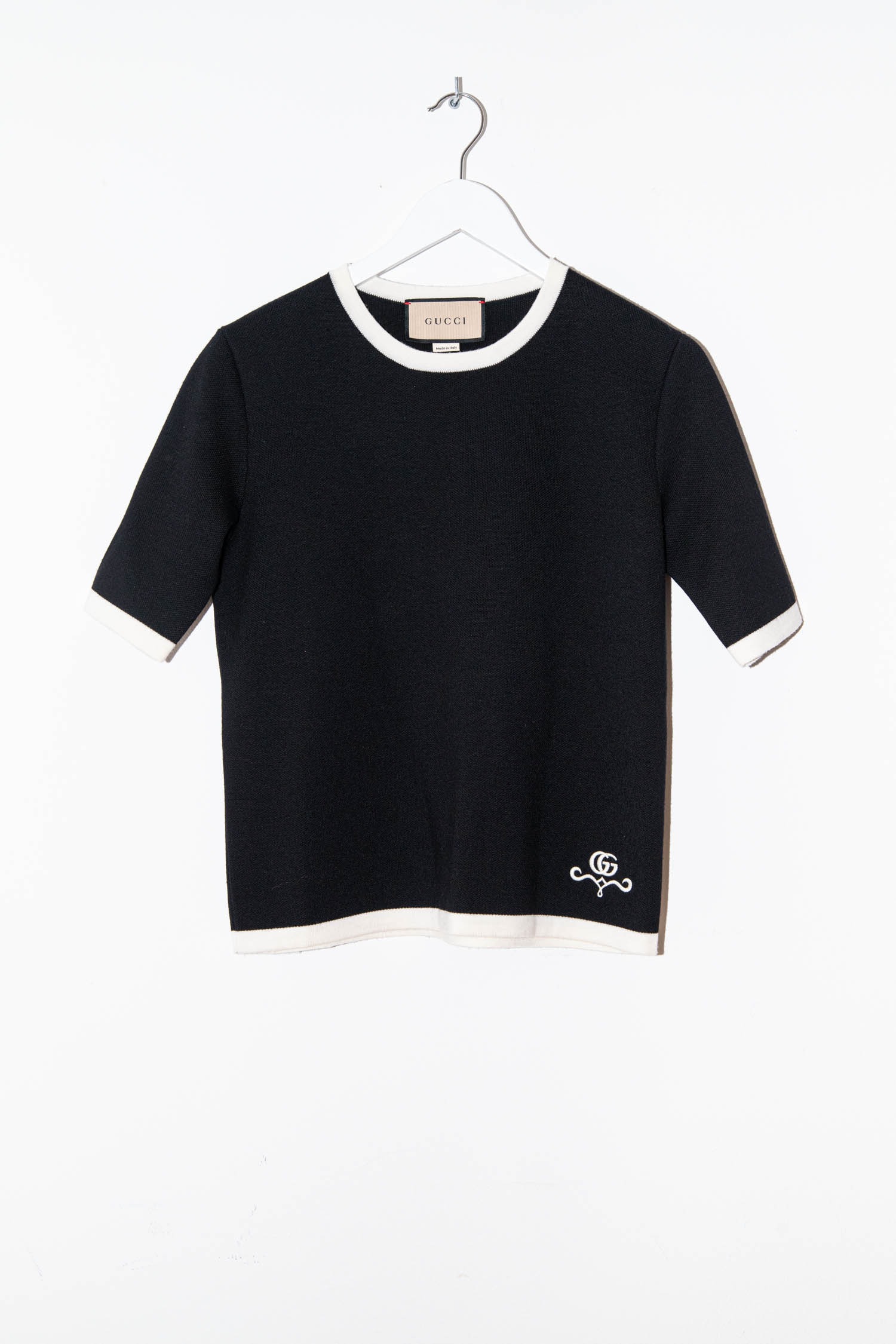 Gucci Strickoberteil mit Logostickerei