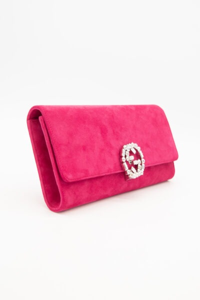Gucci Clutch zum Umhängen in Pink und Gold