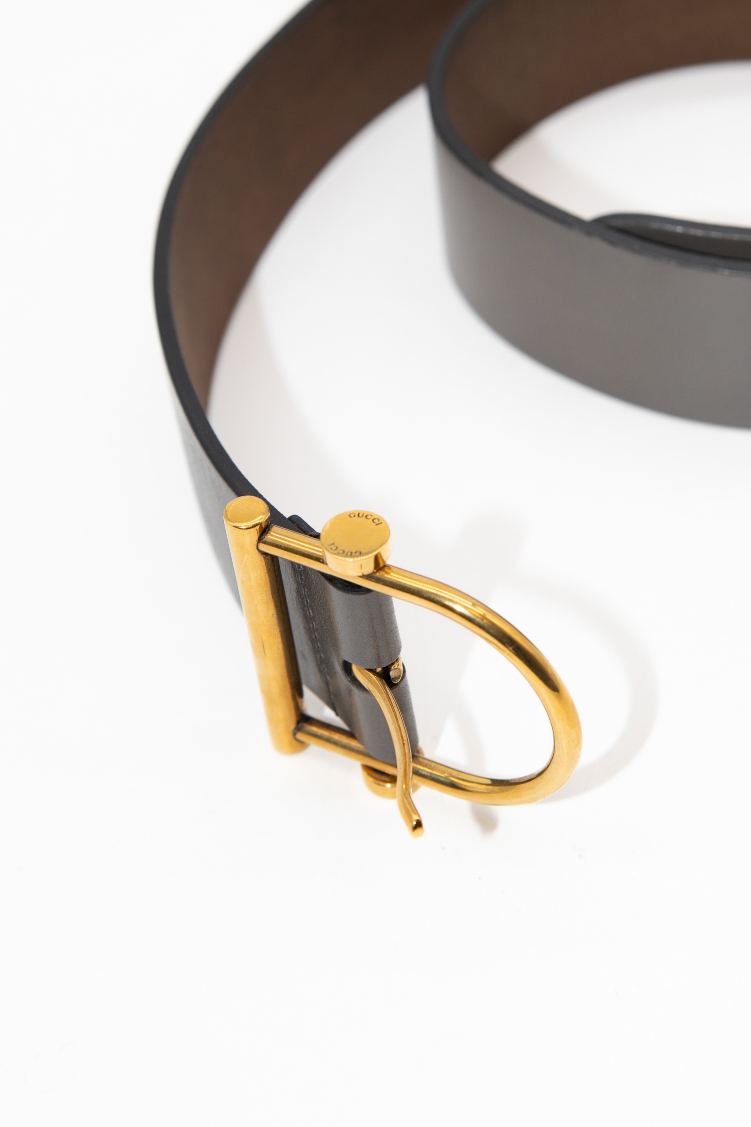 Gucci Gürtel in Grau und Gold