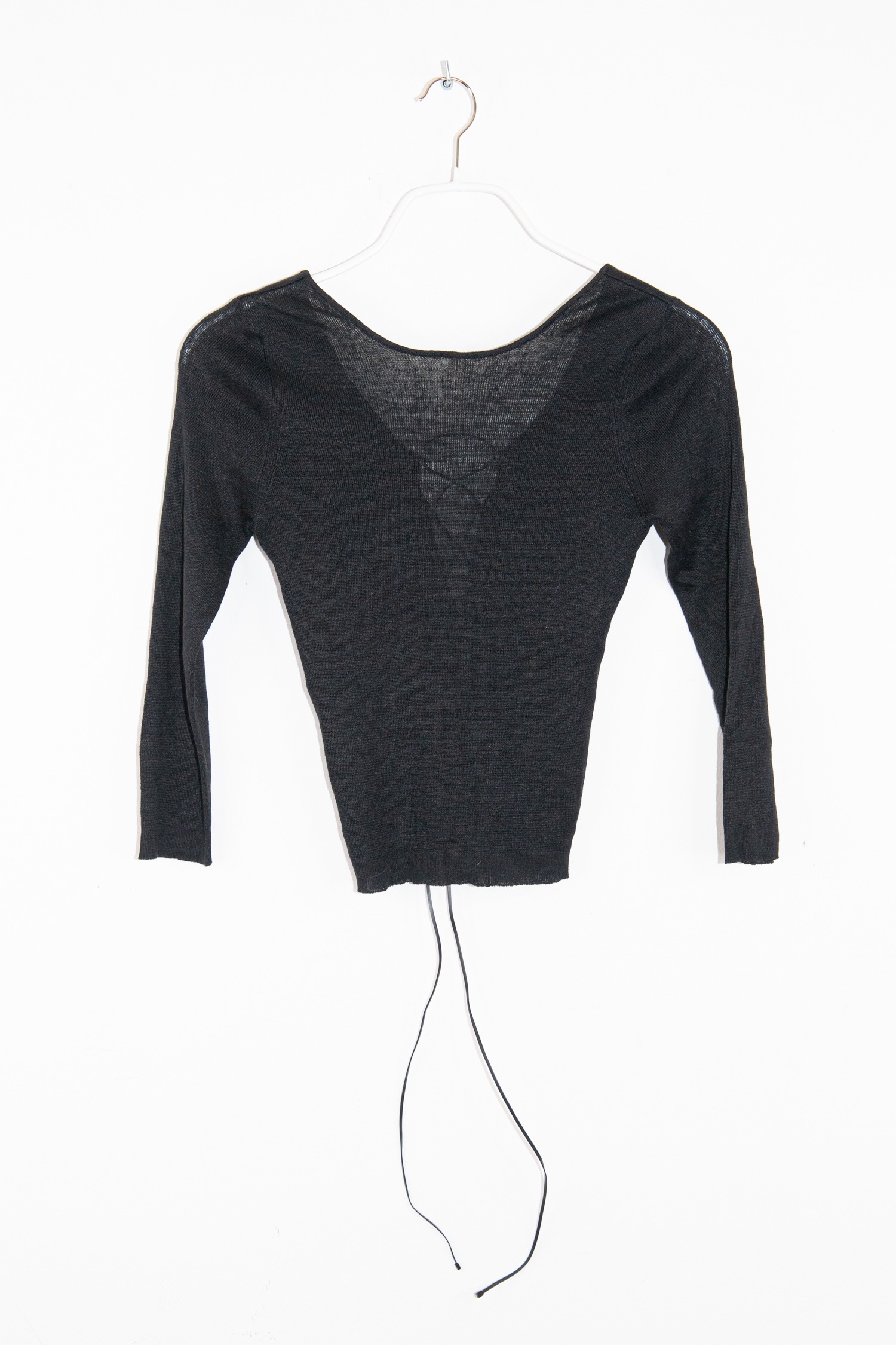 Gucci Vintage Top aus Rippstrick in Schwarz
