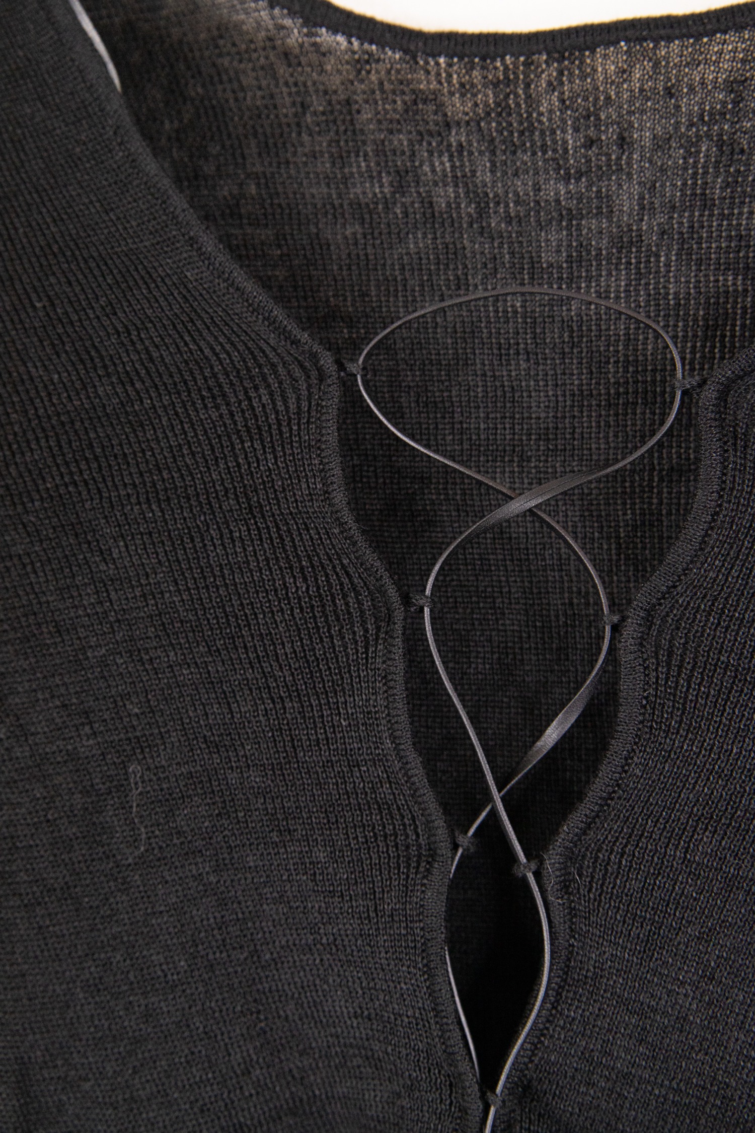 Gucci Vintage Top aus Rippstrick in Schwarz