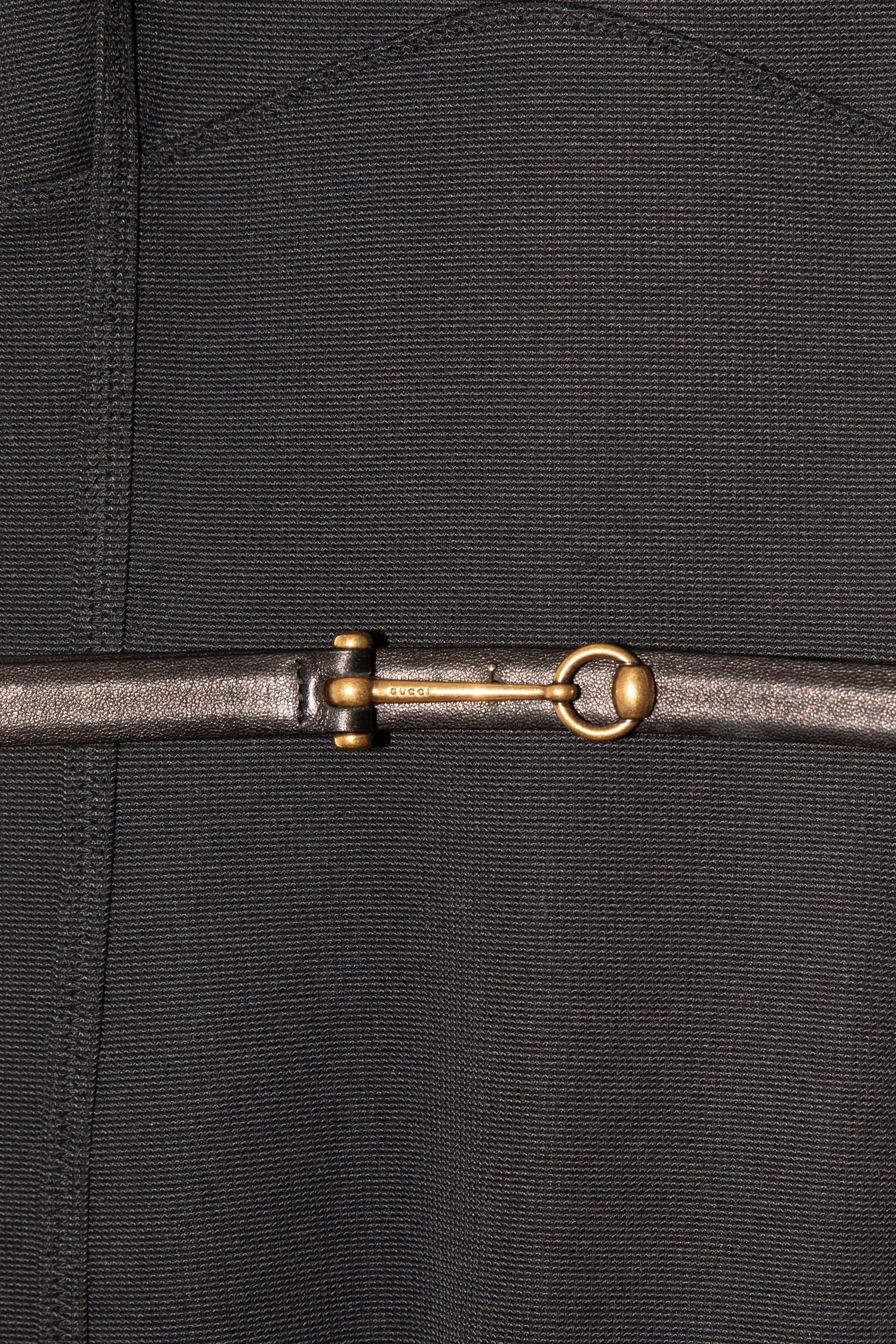 Gucci Midikleid mit Gürtel in Schwarz
