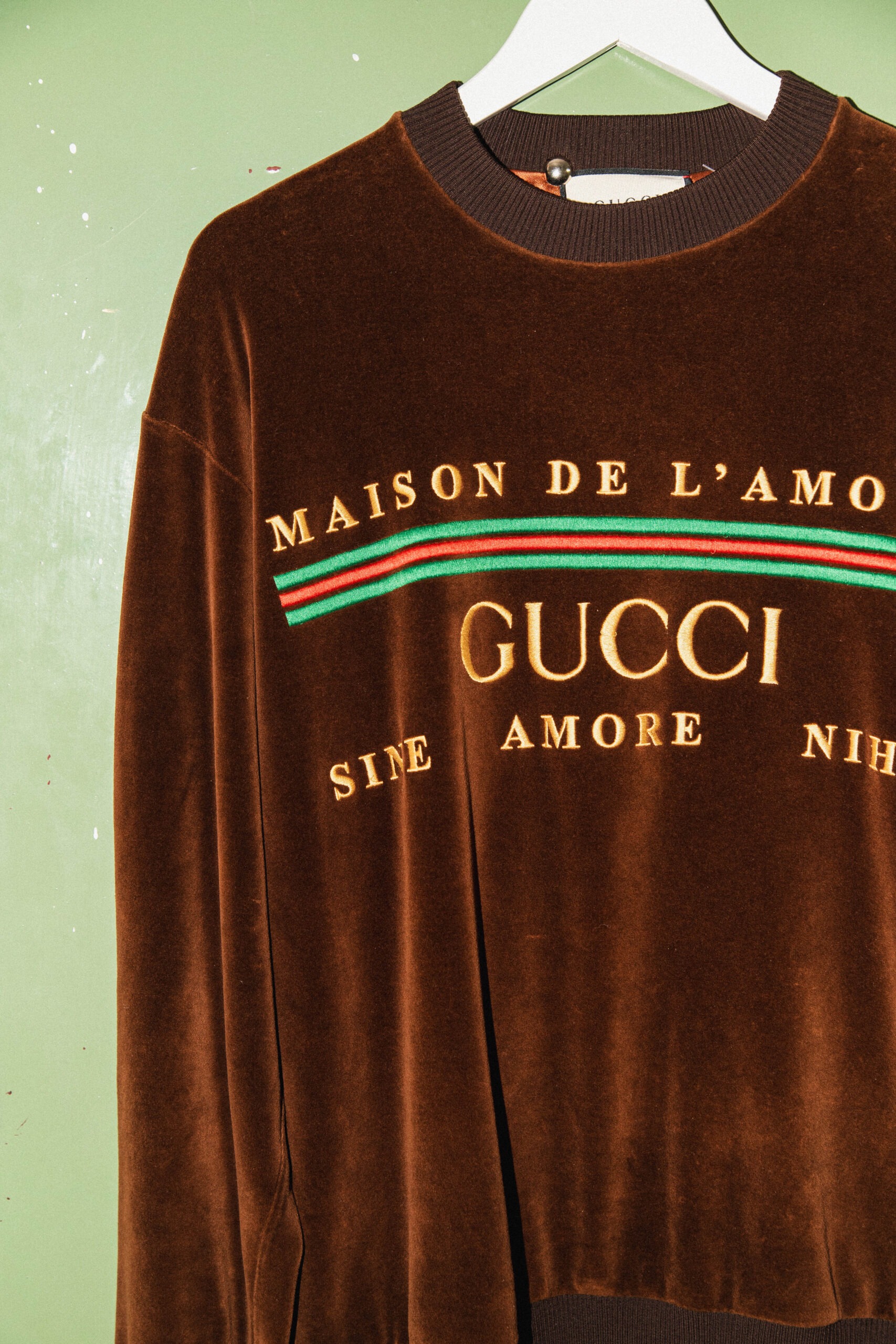 Gucci "Maison de l´Amour" Sweatshirt in Braun