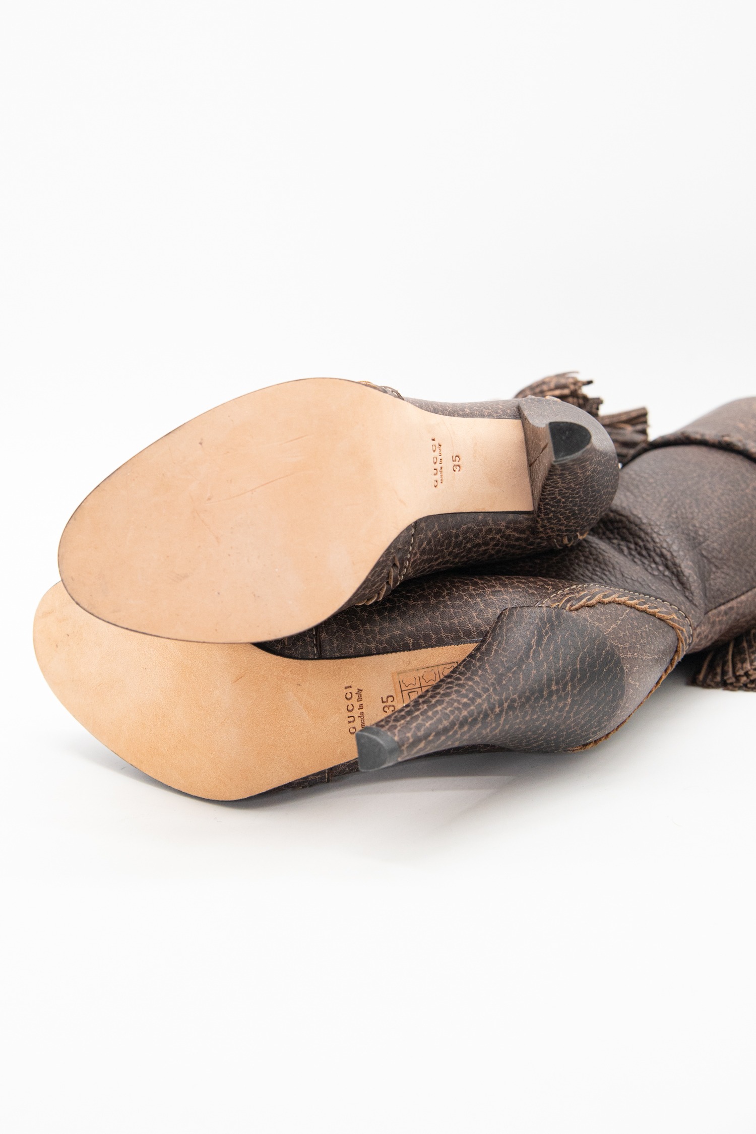 Gucci Stiefel mit Quasten-Detail in Braun