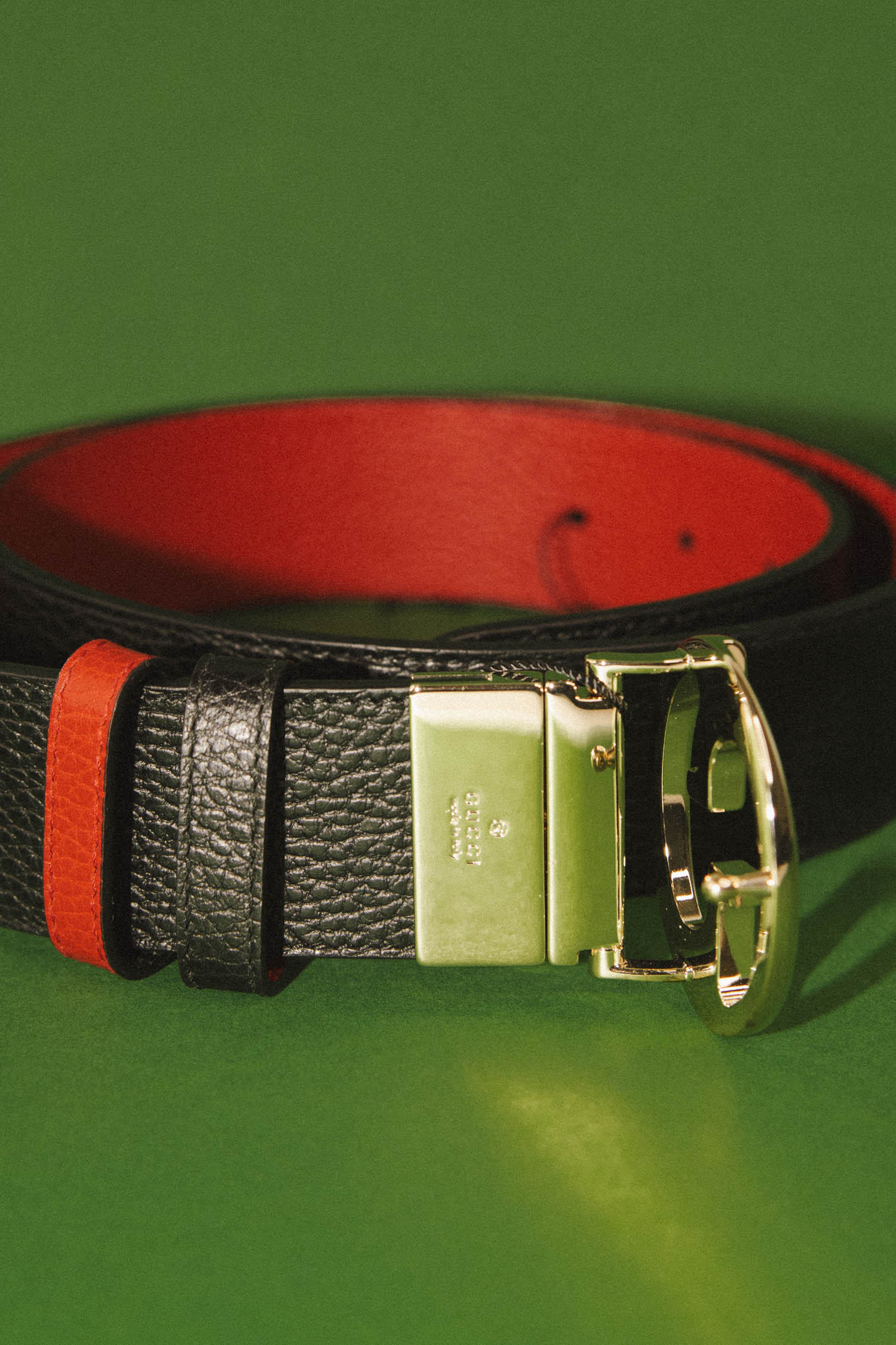 Gucci Wendegürtel in Schwarz und Rot