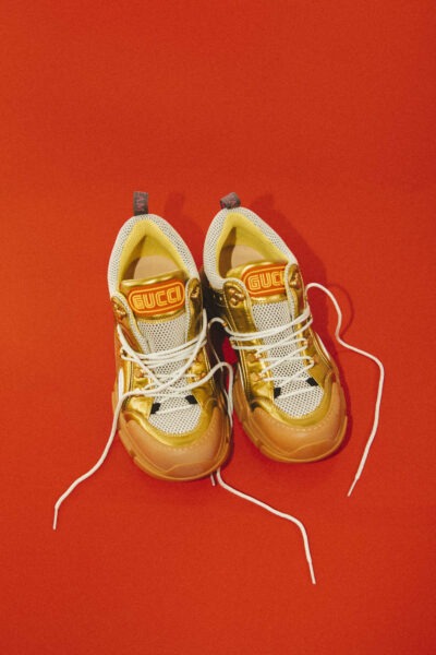 Gucci "Flashtrack" Sneaker in Gold
