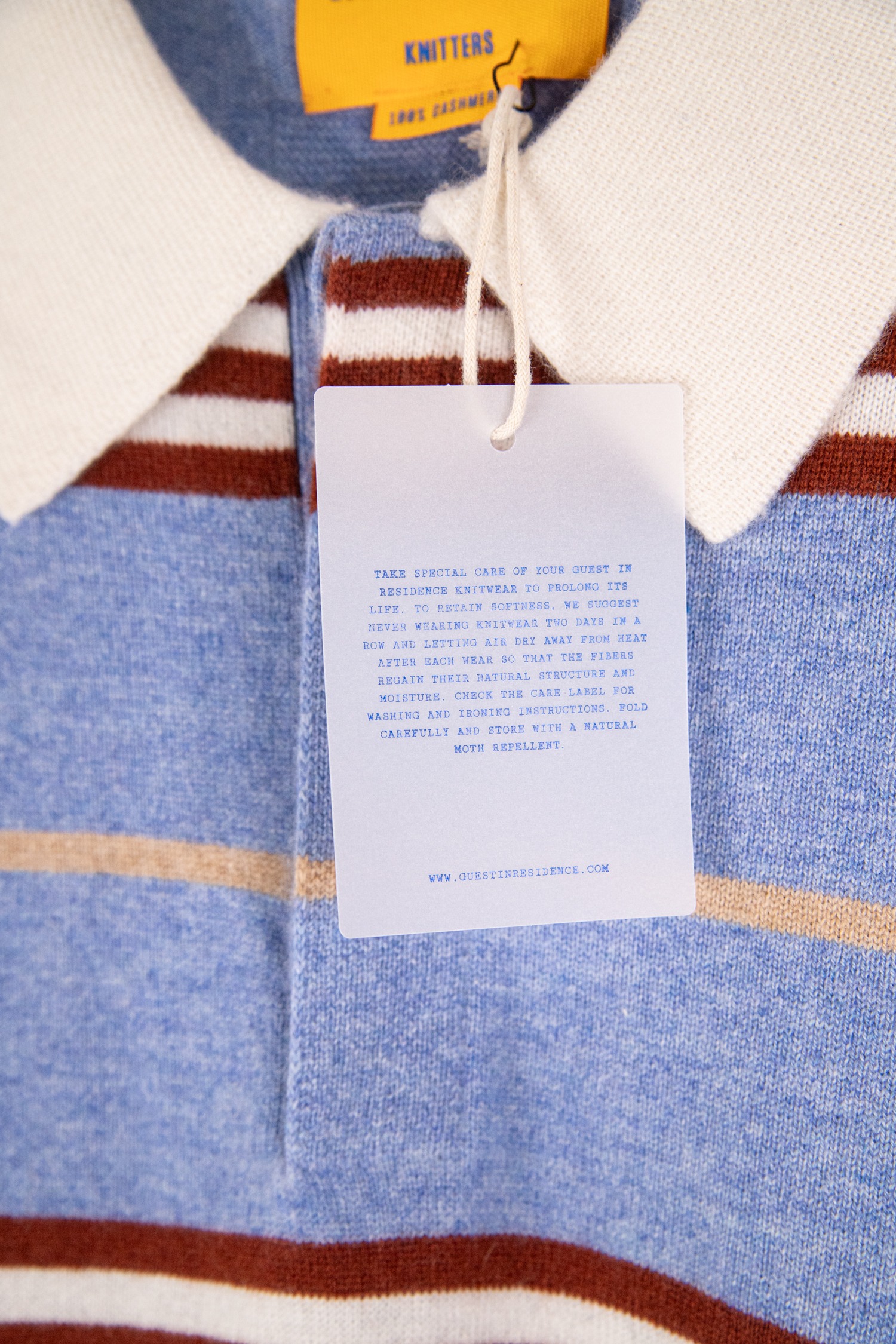 Guest in Residance Oversized Rugby-Pullover in Hellblau