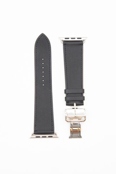 Hermès Armband für Apple Watch in Schwarz und Silber