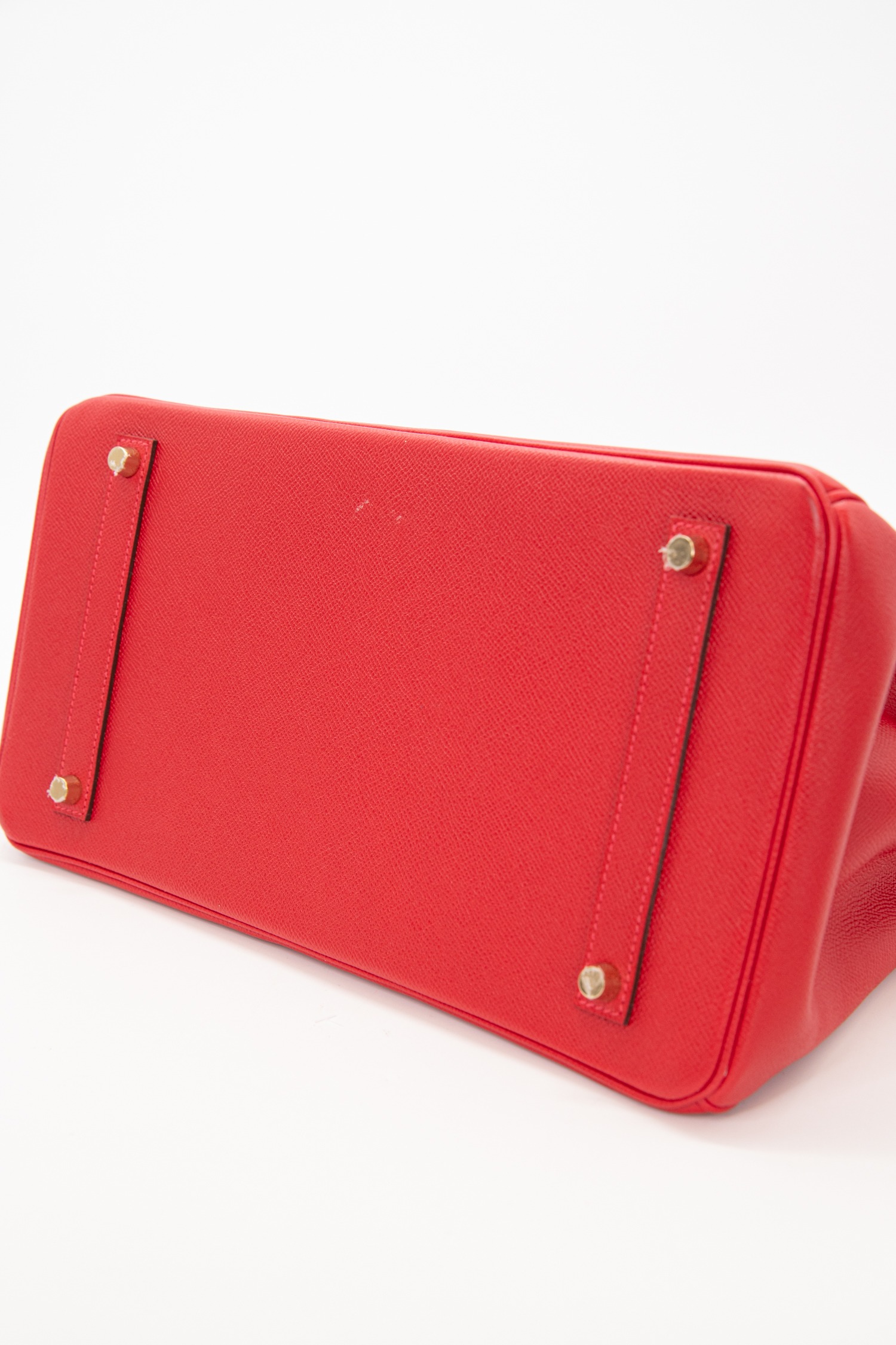 Hermès "Birkin 35" Handtasche in Rot