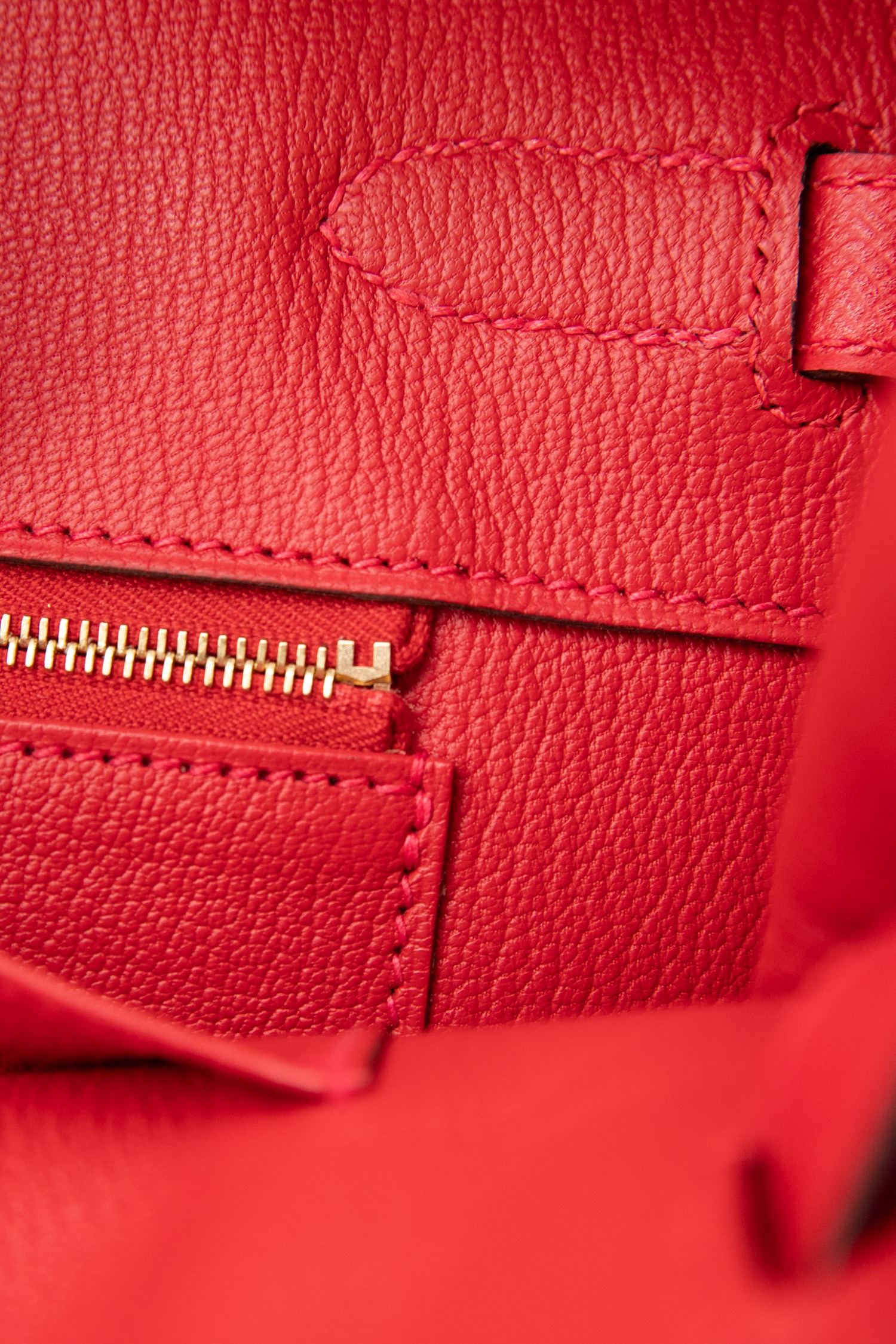 Hermès "Birkin 35" Handtasche in Rot