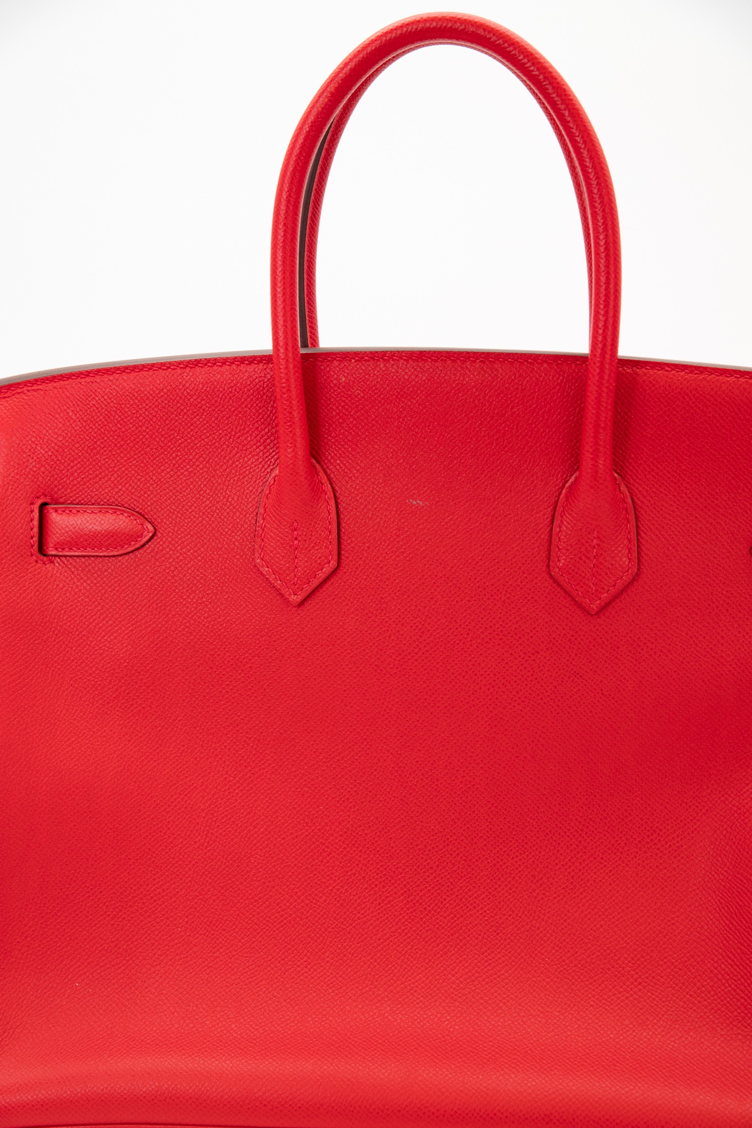 Hermès "Birkin 35" Handtasche in Rot
