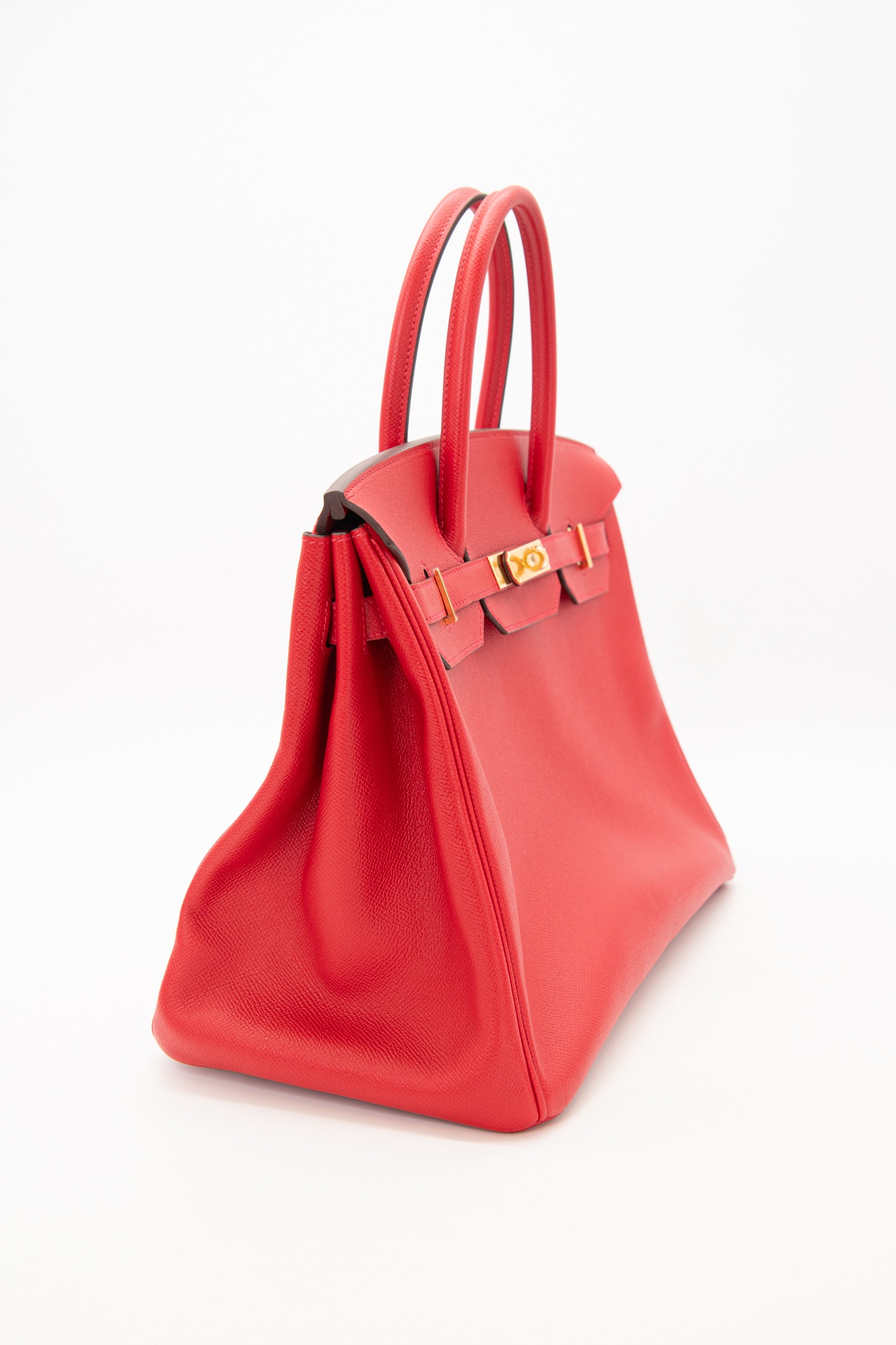 Hermès "Birkin 35" Handtasche in Rot