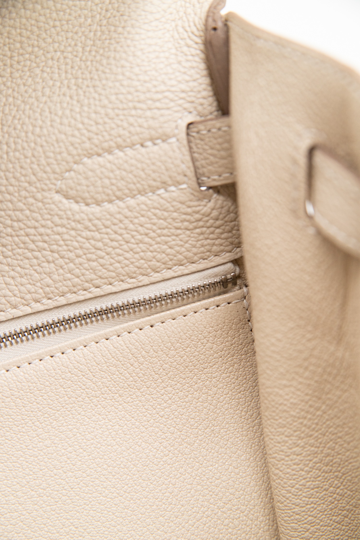 Hermès "Kelly Bag 35" Handtasche in Ecru