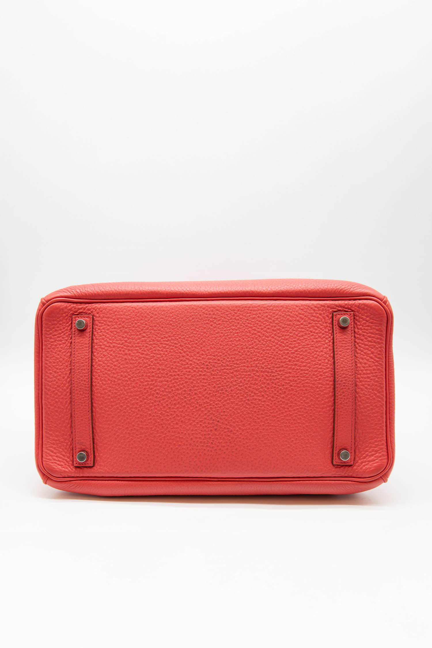 Hermès "Birkin" Handtasche Togo Palladium in Rose Jaipur