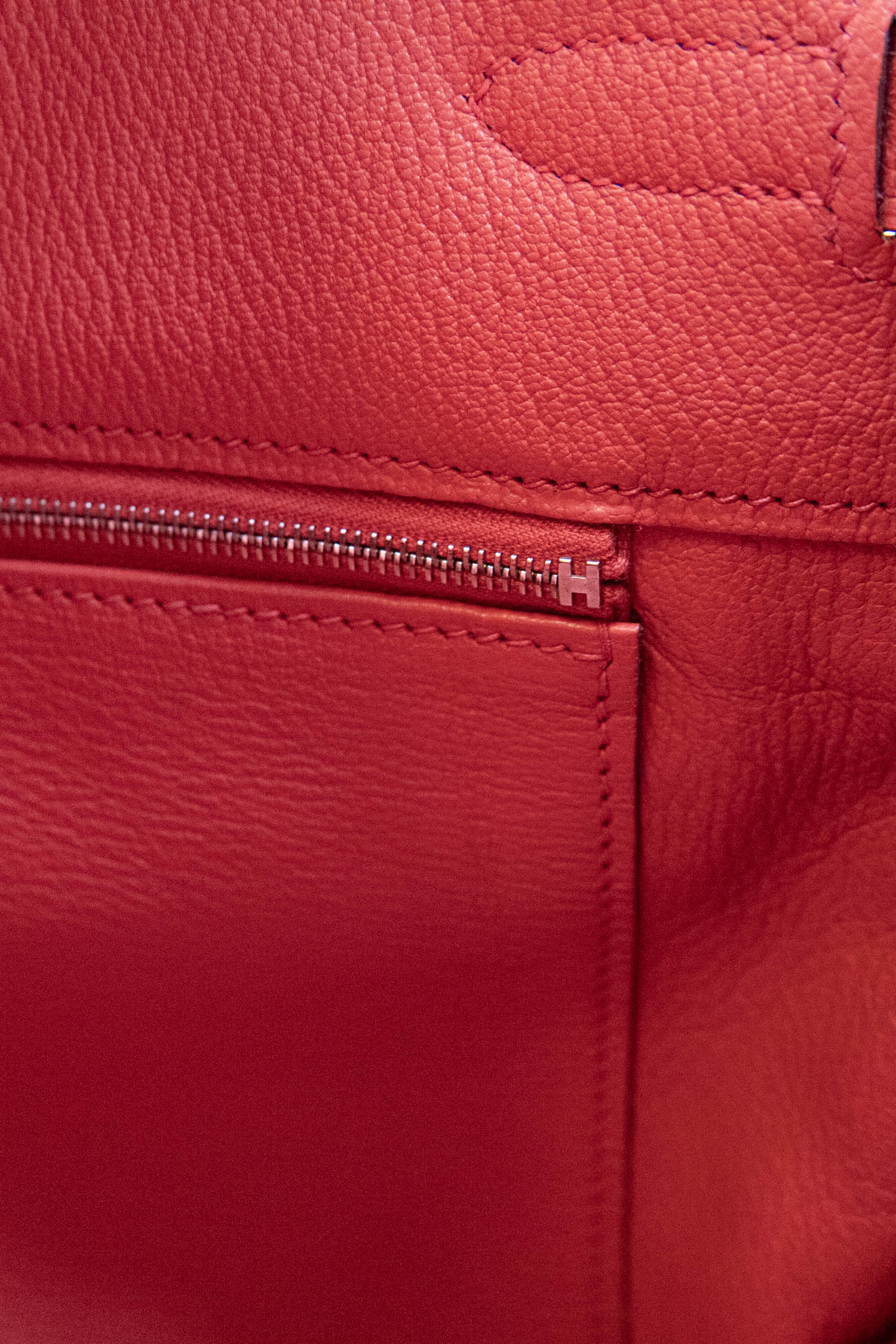 Hermès "Birkin" Handtasche Togo Palladium in Rose Jaipur