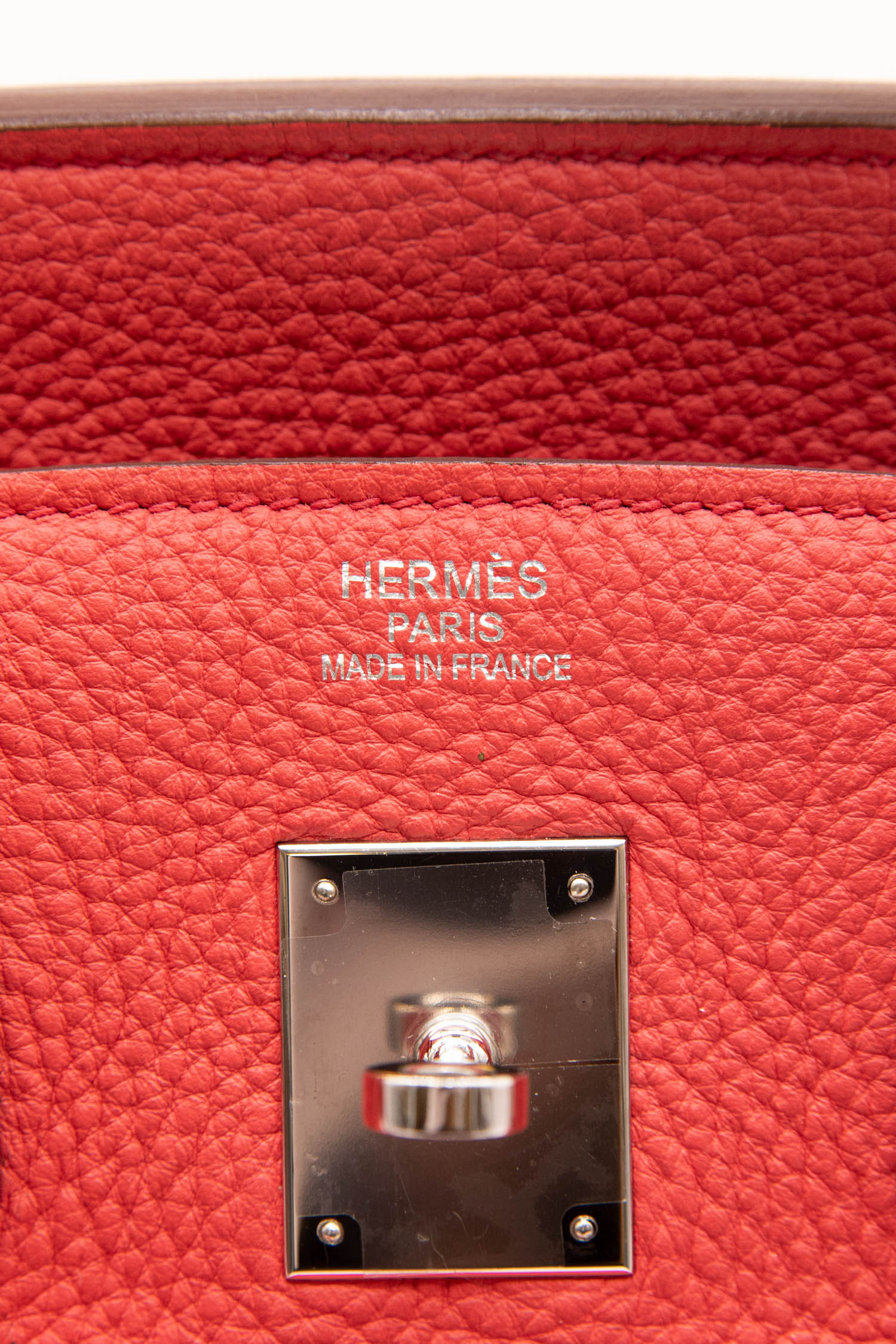 Hermès "Birkin" Handtasche Togo Palladium in Rose Jaipur