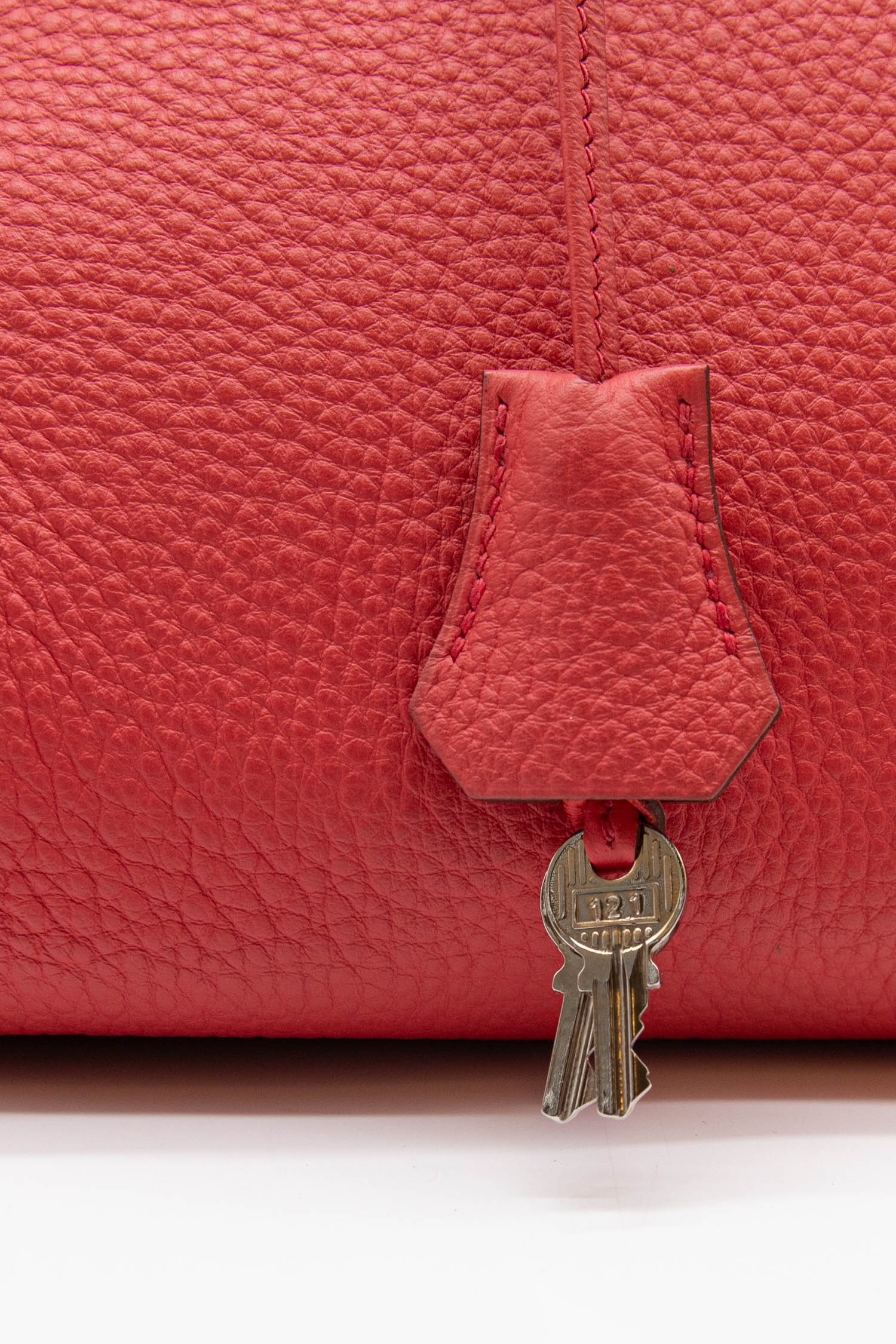 Hermès "Birkin" Handtasche Togo Palladium in Rose Jaipur