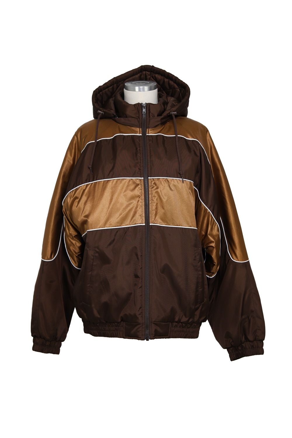 Supreme Jacke in Dunkelbraun und Braun