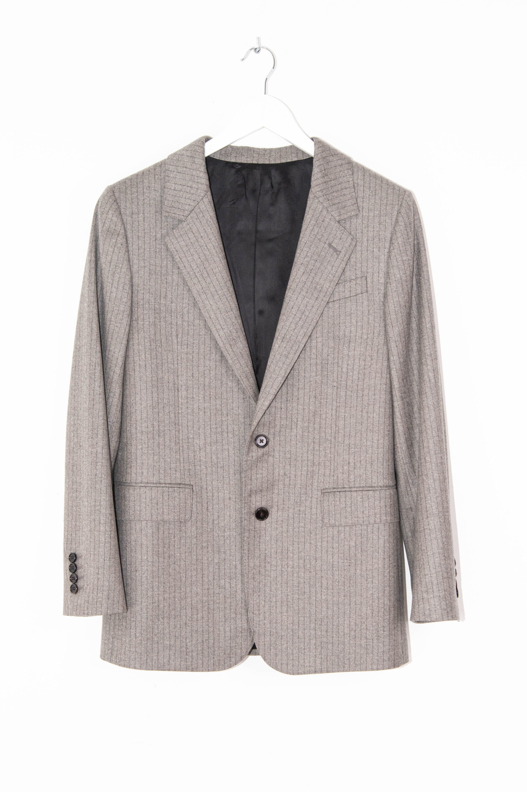 Celine "BNF" Blazer mit Nadelstreifen in Hellgrau