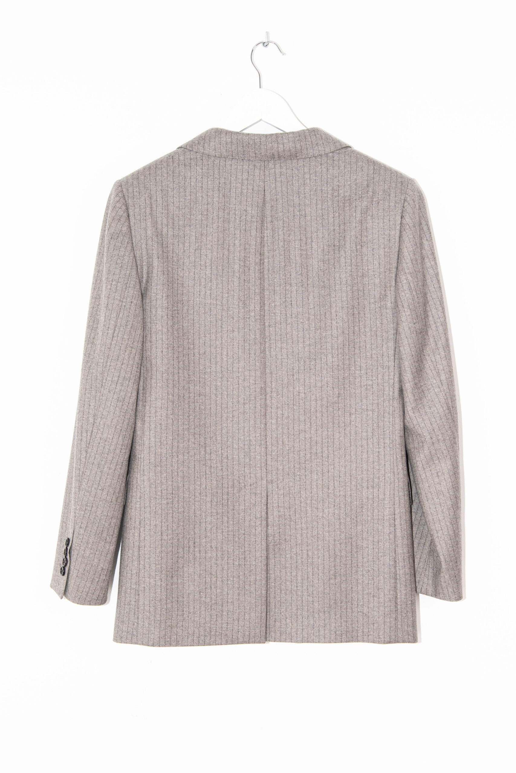 Celine "BNF" Blazer mit Nadelstreifen in Hellgrau