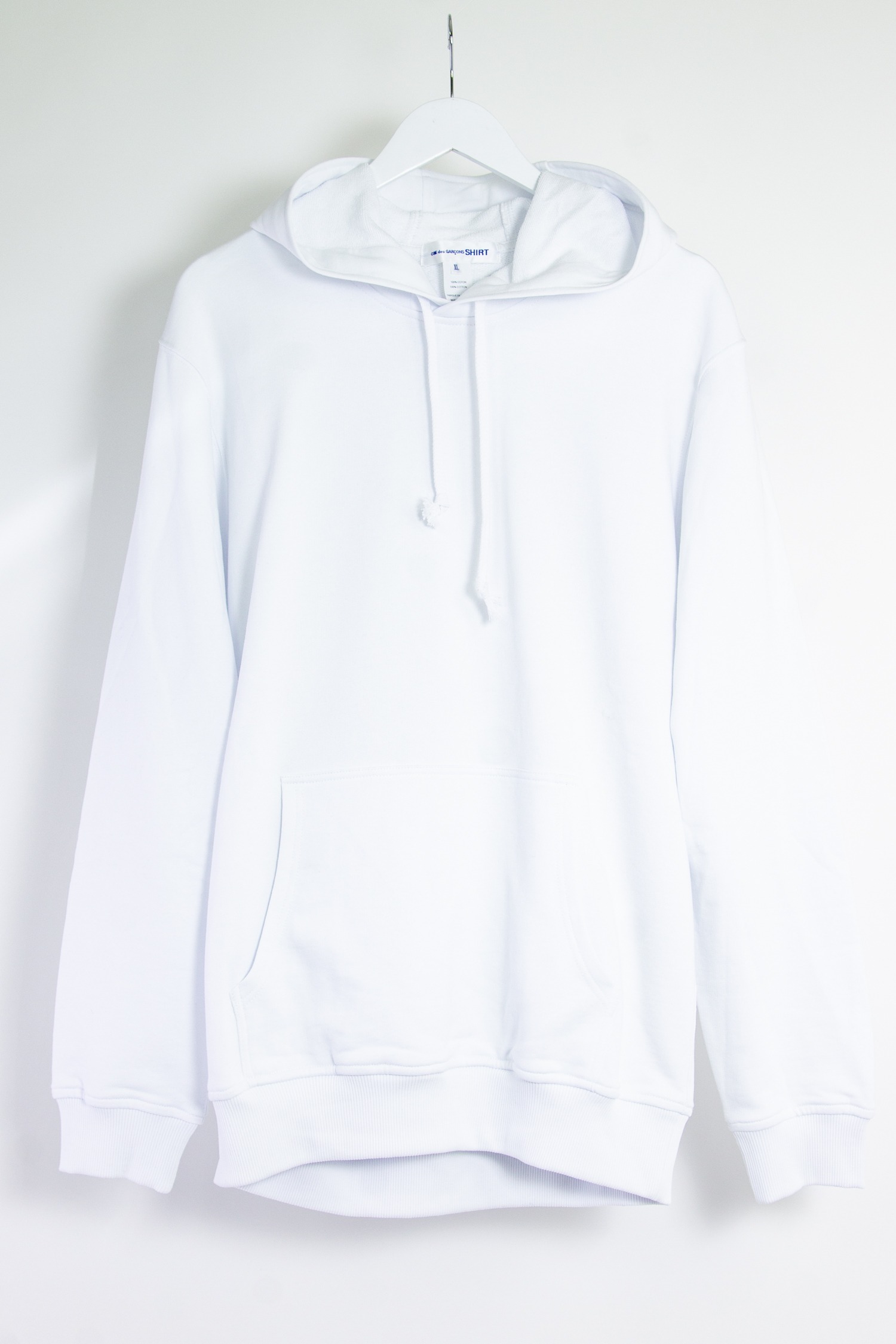 Comme Des Garçons Shirt Hoodie mit Print in weiß