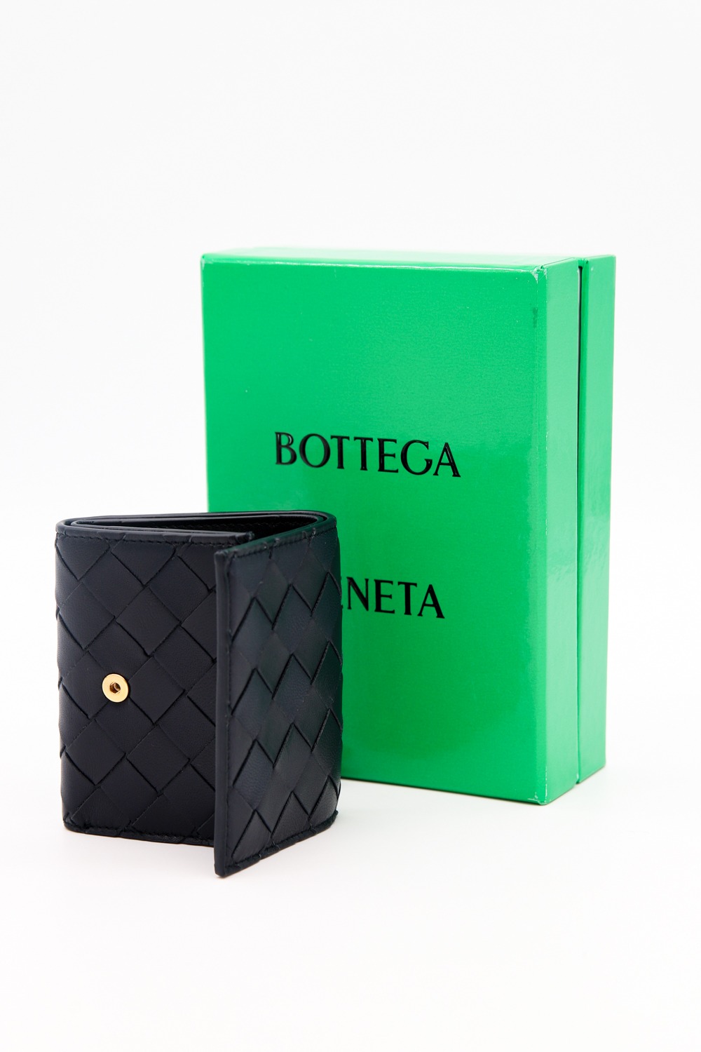 Bottega Veneta "Intrecciato Tri-Fold" Portemonnaie