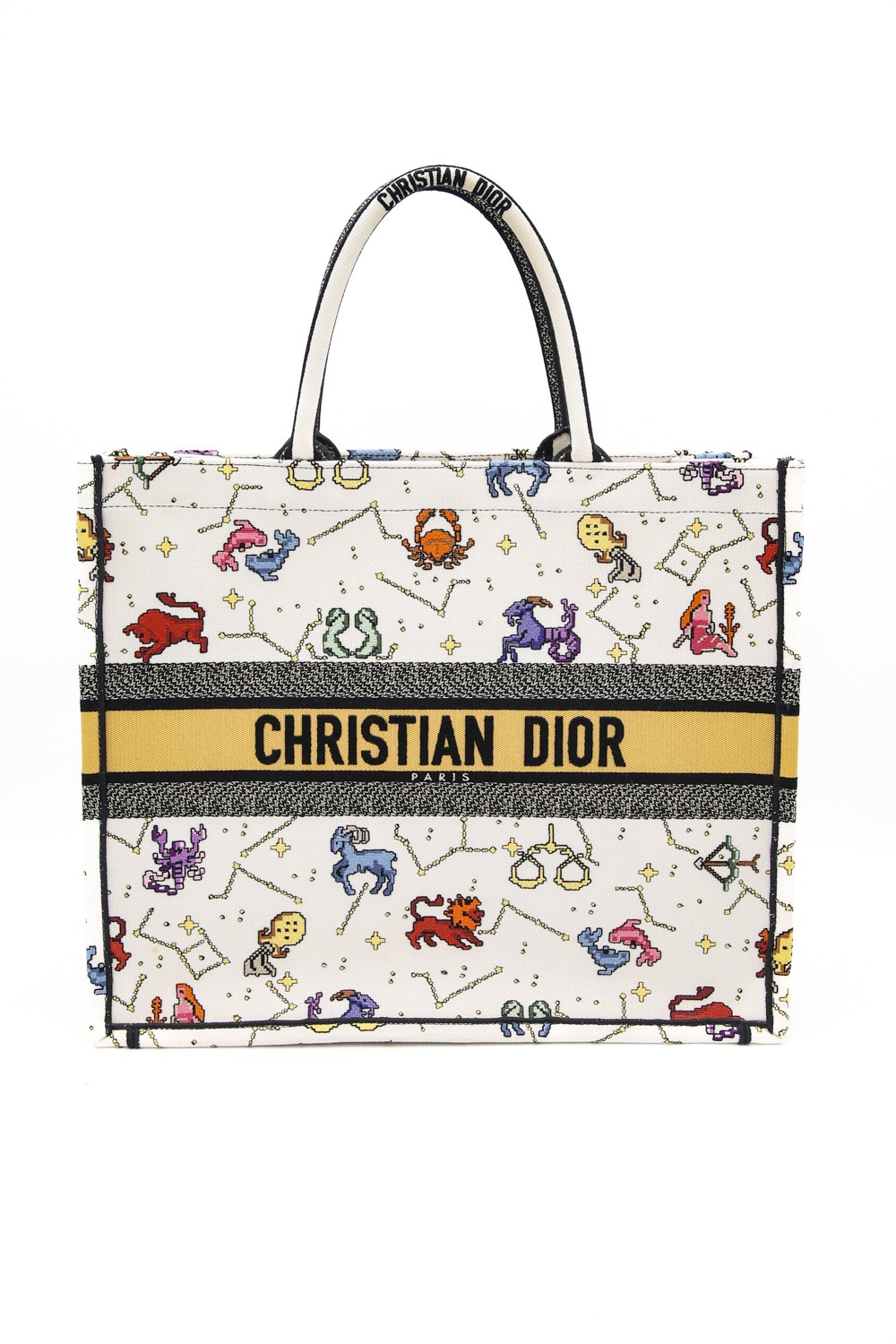 Dior "Book Tote" Shopper in Cremeweiß