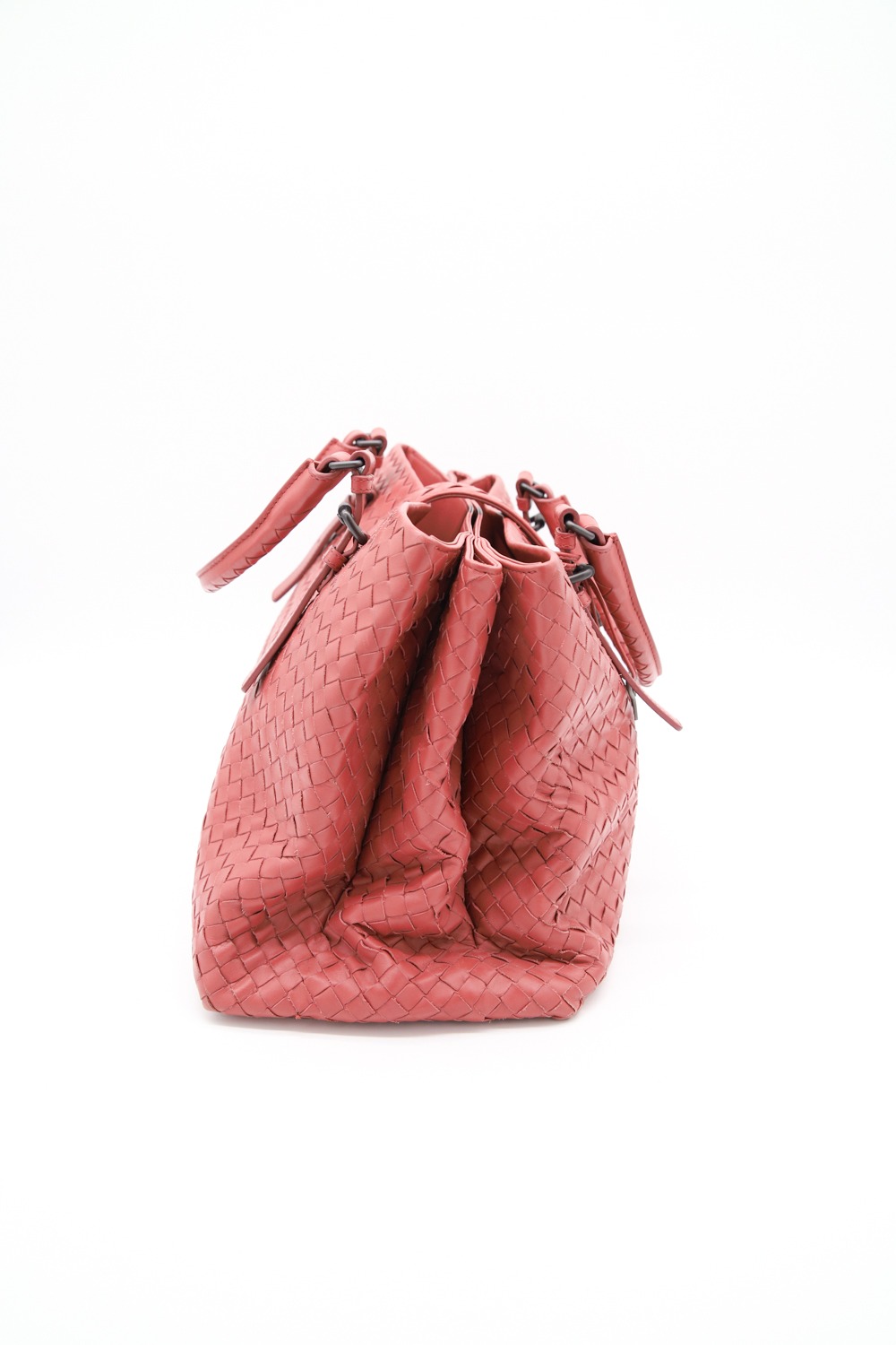 Bottega Veneta "Intrecciato Roma" Handtasche in Mauve