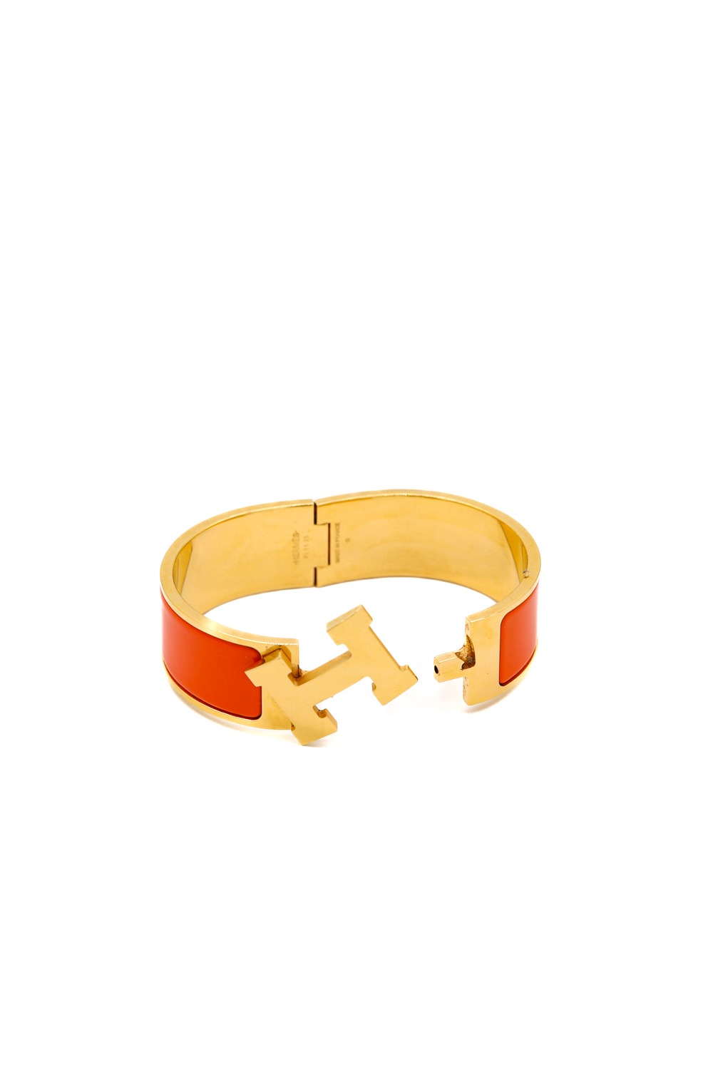 Hermès "Clic Clac" Armreif in Orange