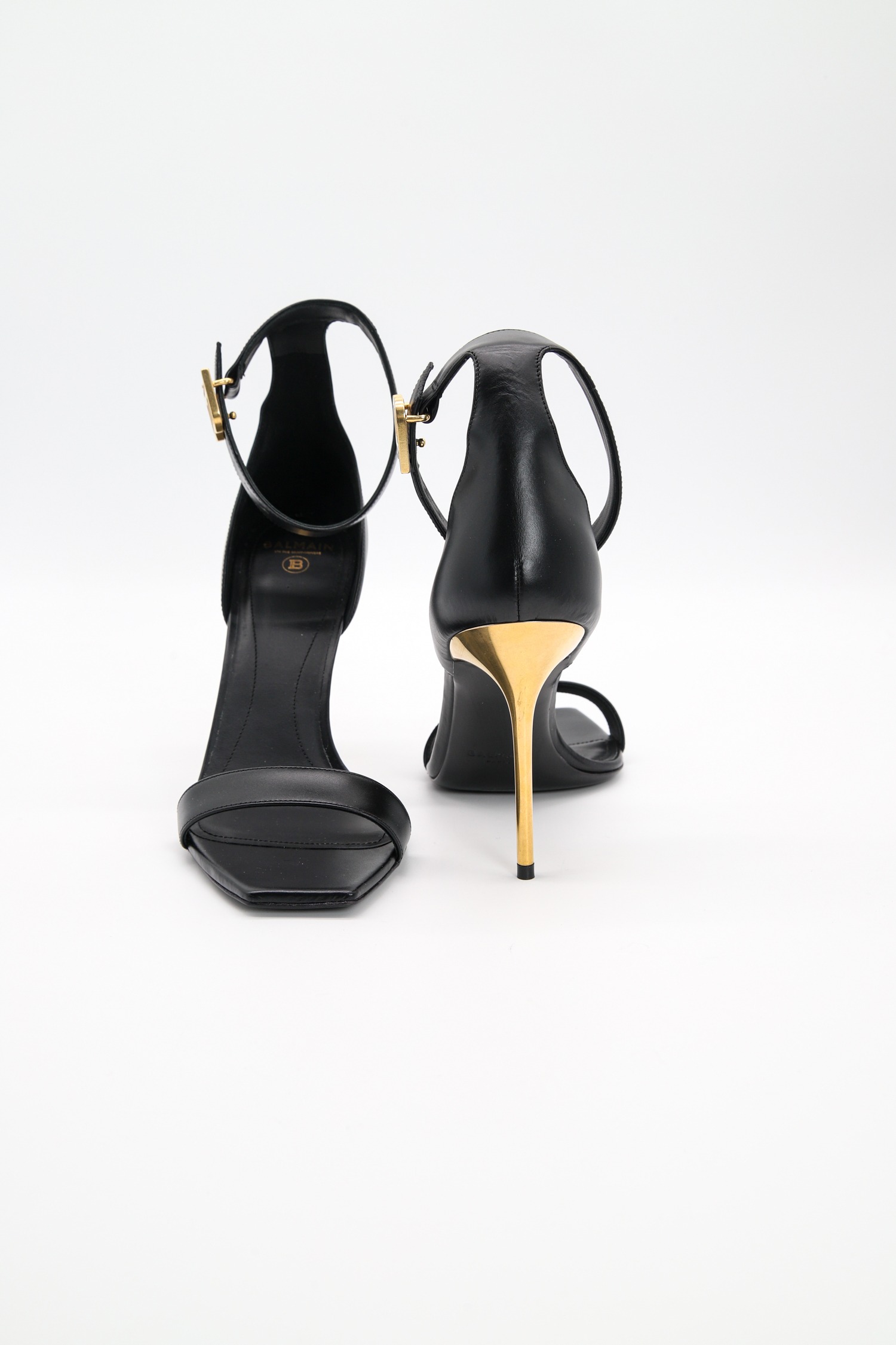 Balmain Heels in Schwarz und Gold