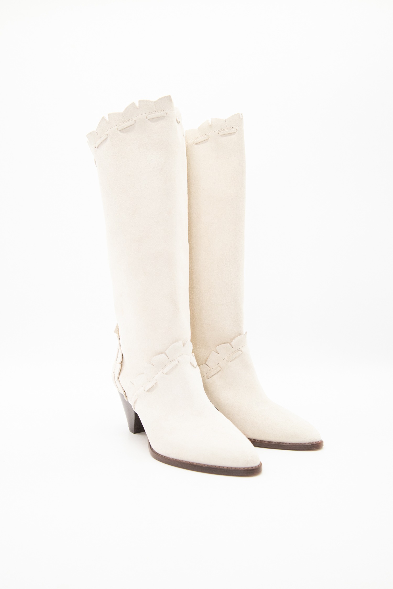 Isabel Marant "Leesta Low" Ankle Boots in Ecru