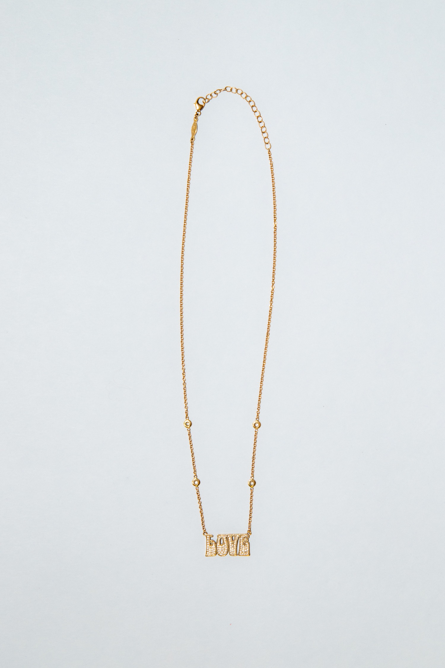 Jacquie Aiche "Love" Halskette in Gold