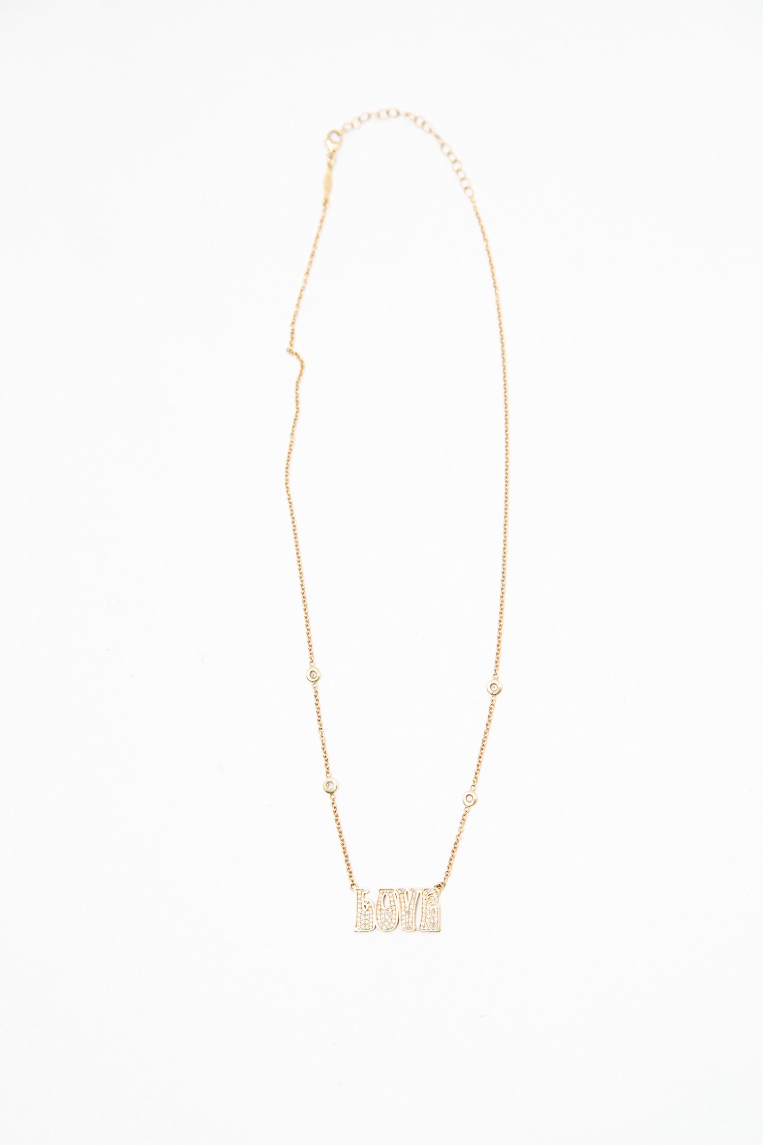 Jacquie Aiche "Love" Halskette in Gold