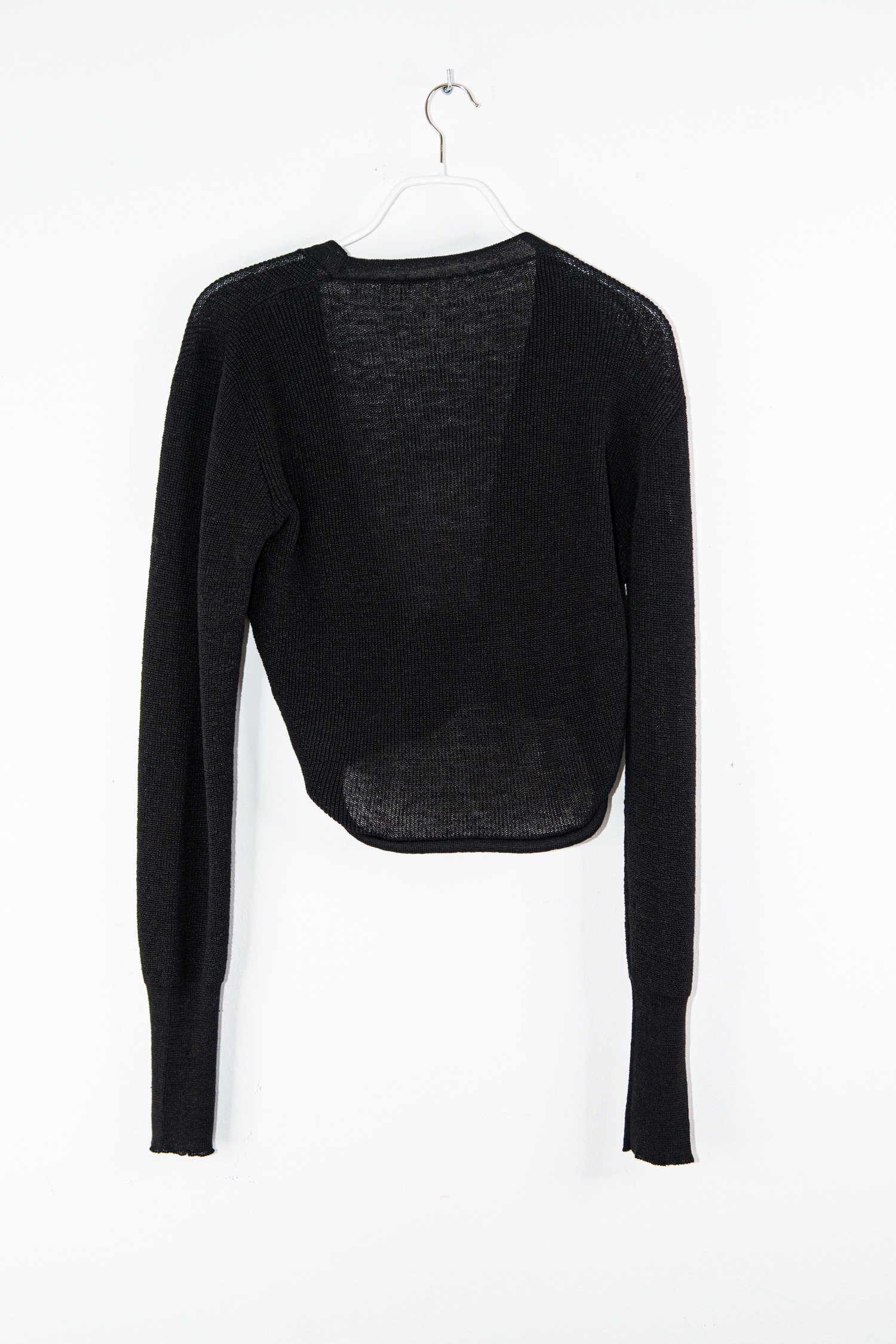 Jacquemus "Le Gilet Noué" Pullover mit Knotenfront in Schwarz
