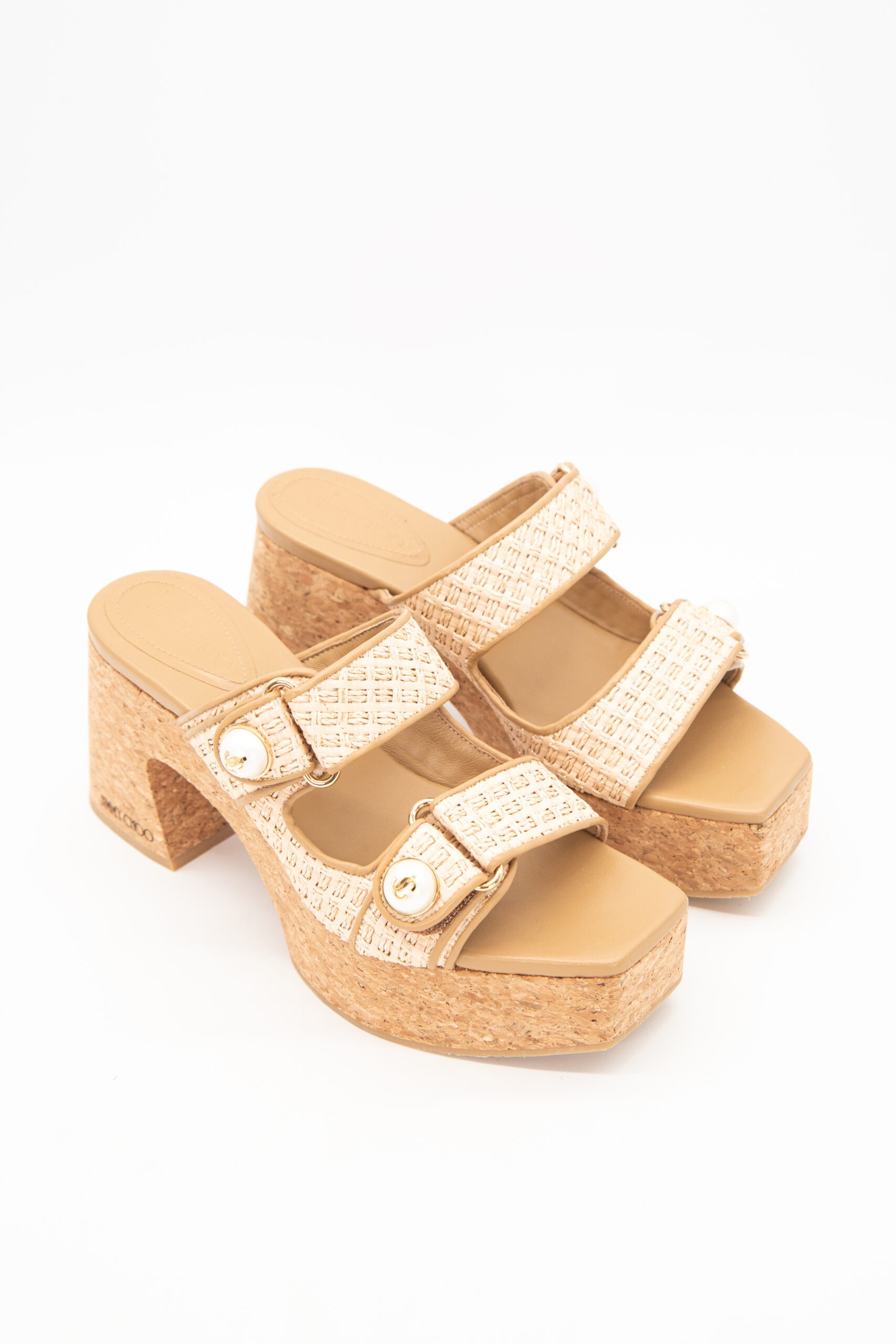 Jimmy Choo "Fayence" Wedges mit Absatz in Beige