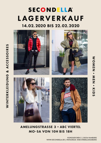SECONDELLA Winter-Lagerverkauf 2020 - Amelungstrasse