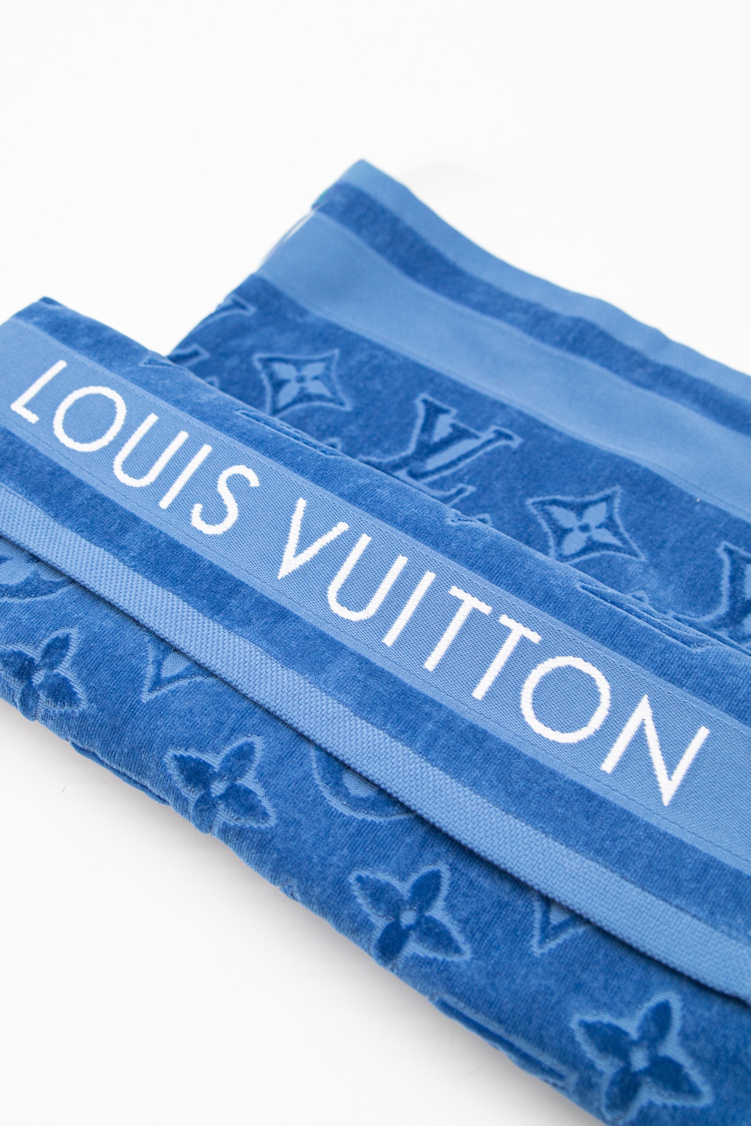 Louis Vuitton Badetuch in Blau und Weiß