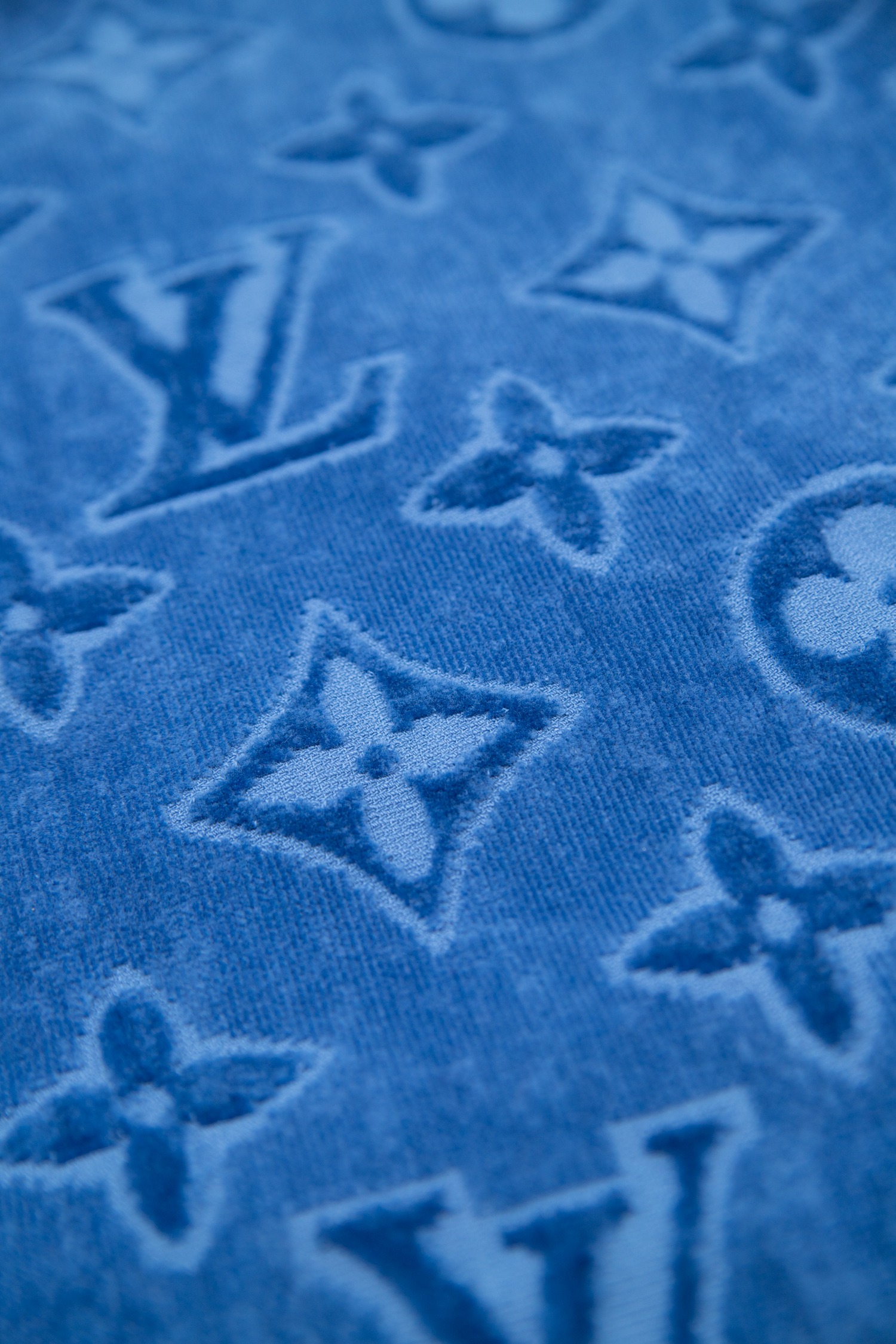 Louis Vuitton Badetuch in Blau und Weiß