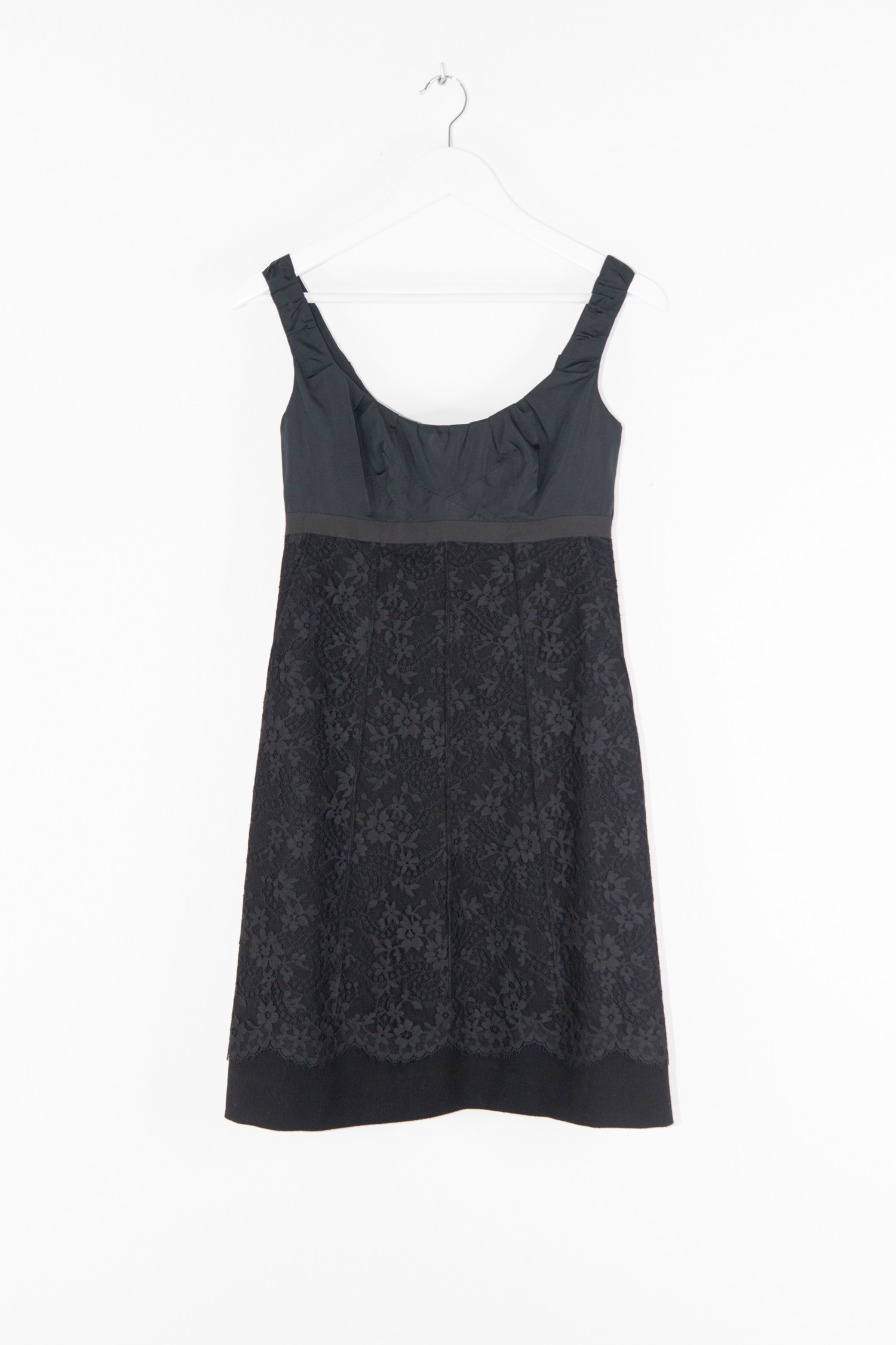 Louis Vuitton Minikleid mit Spitze in Schwarz